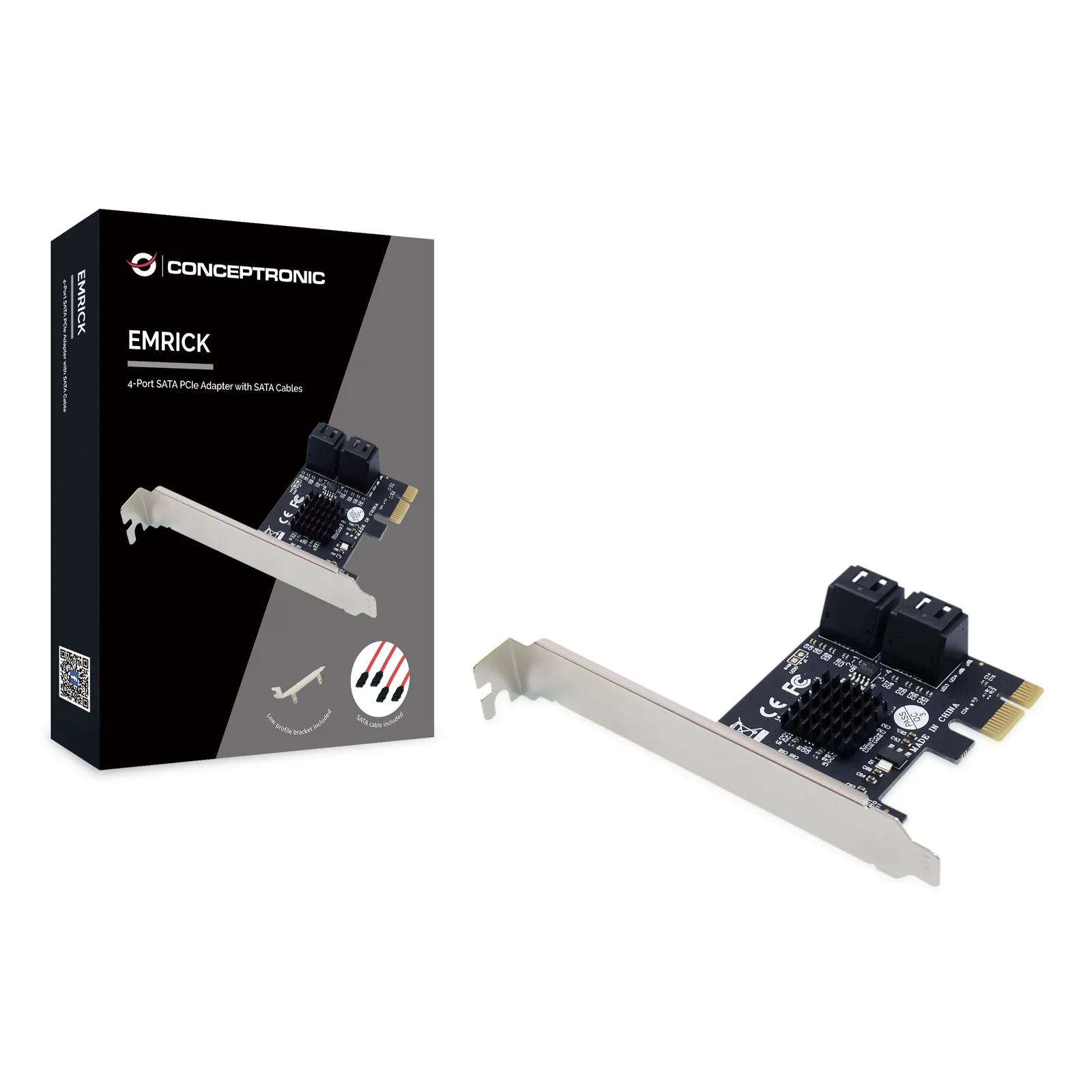 Conceptronic EMRICK03G carte et adaptateur d'interfaces Interne SATA