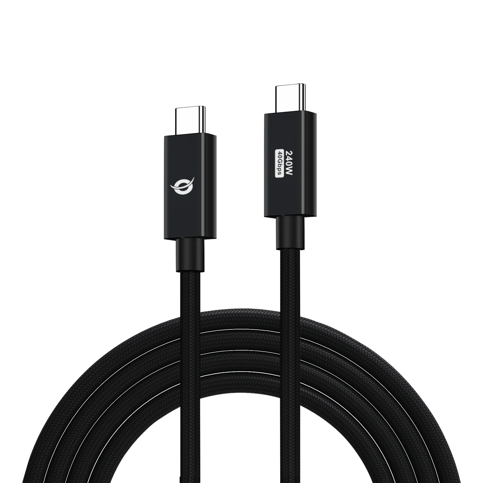 Conceptronic ETTA04B20 câble USB USB4 Gen 3x2 2 m USB C 40 Gbit/s 240 W Noir