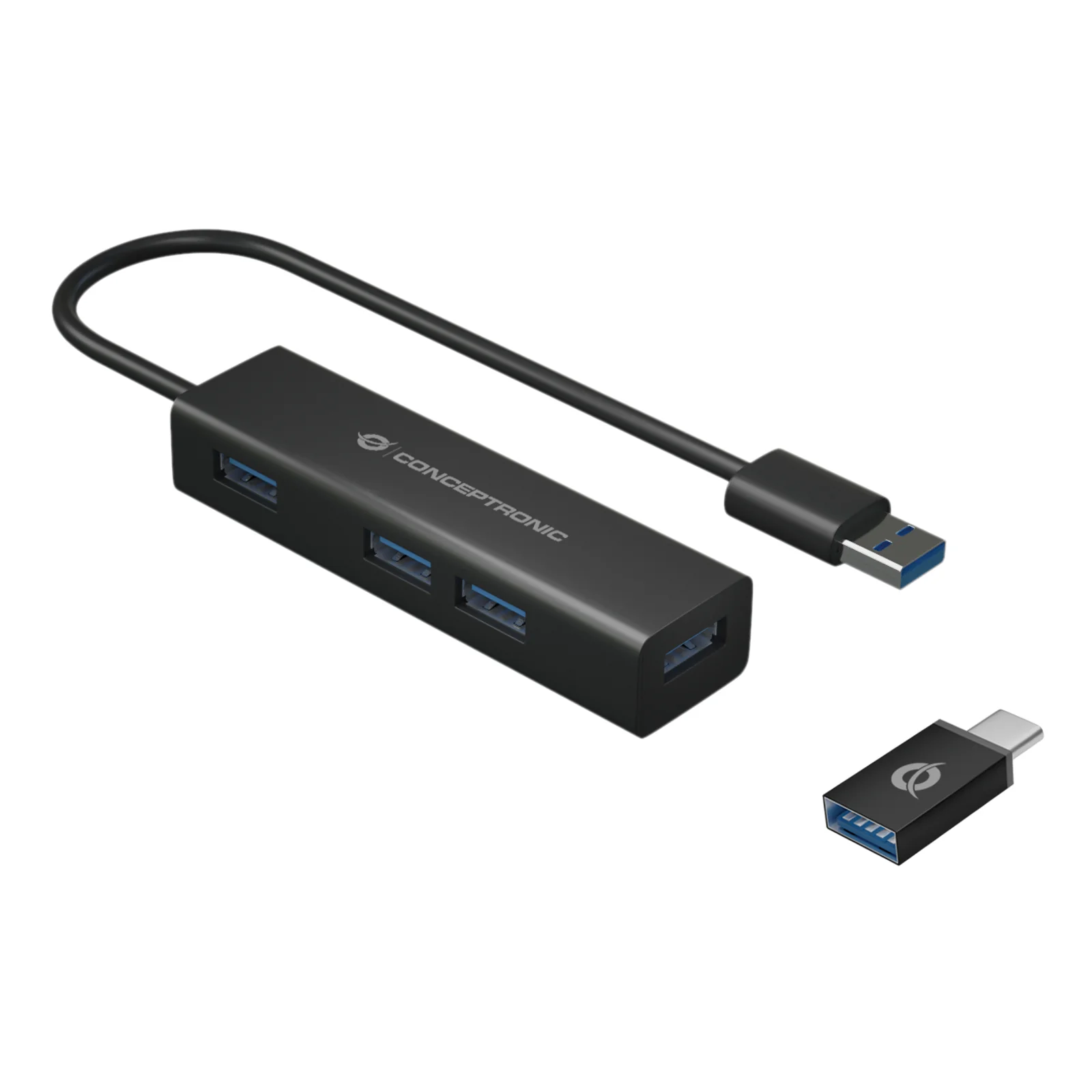 HUBBIES06B hub & concentrateur USB 3.2 Gen 1 (3.1 Gen 1) Type-A 5000 Mbit/s Noir