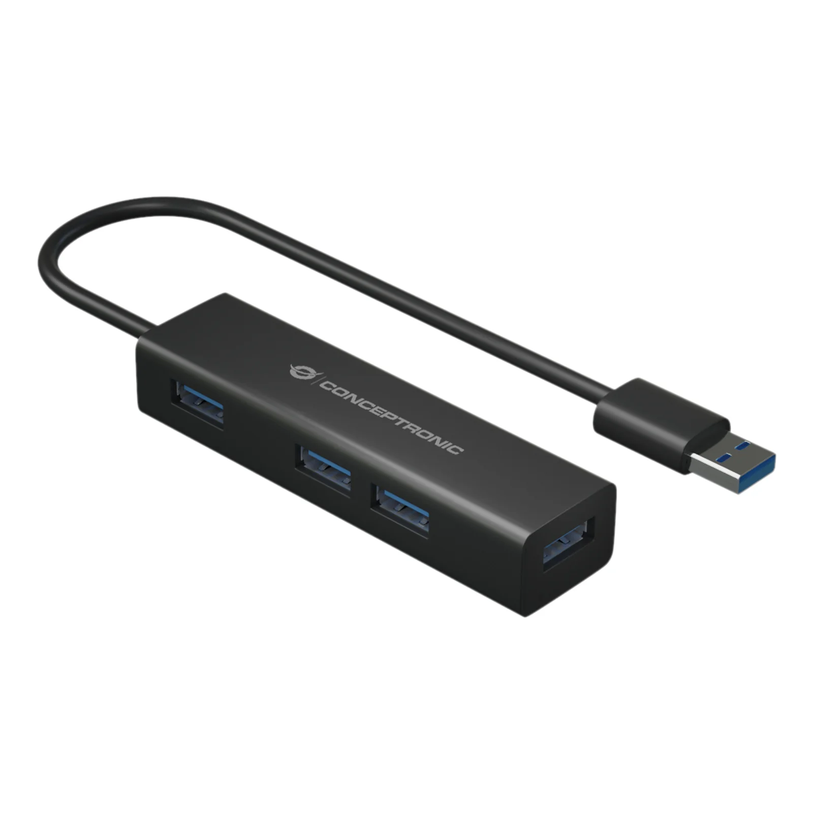Conceptronic HUBBIES06B hub & concentrateur USB 3.2 Gen 1 (3.1 Gen 1) Type-A 5000 Mbit/s Noir