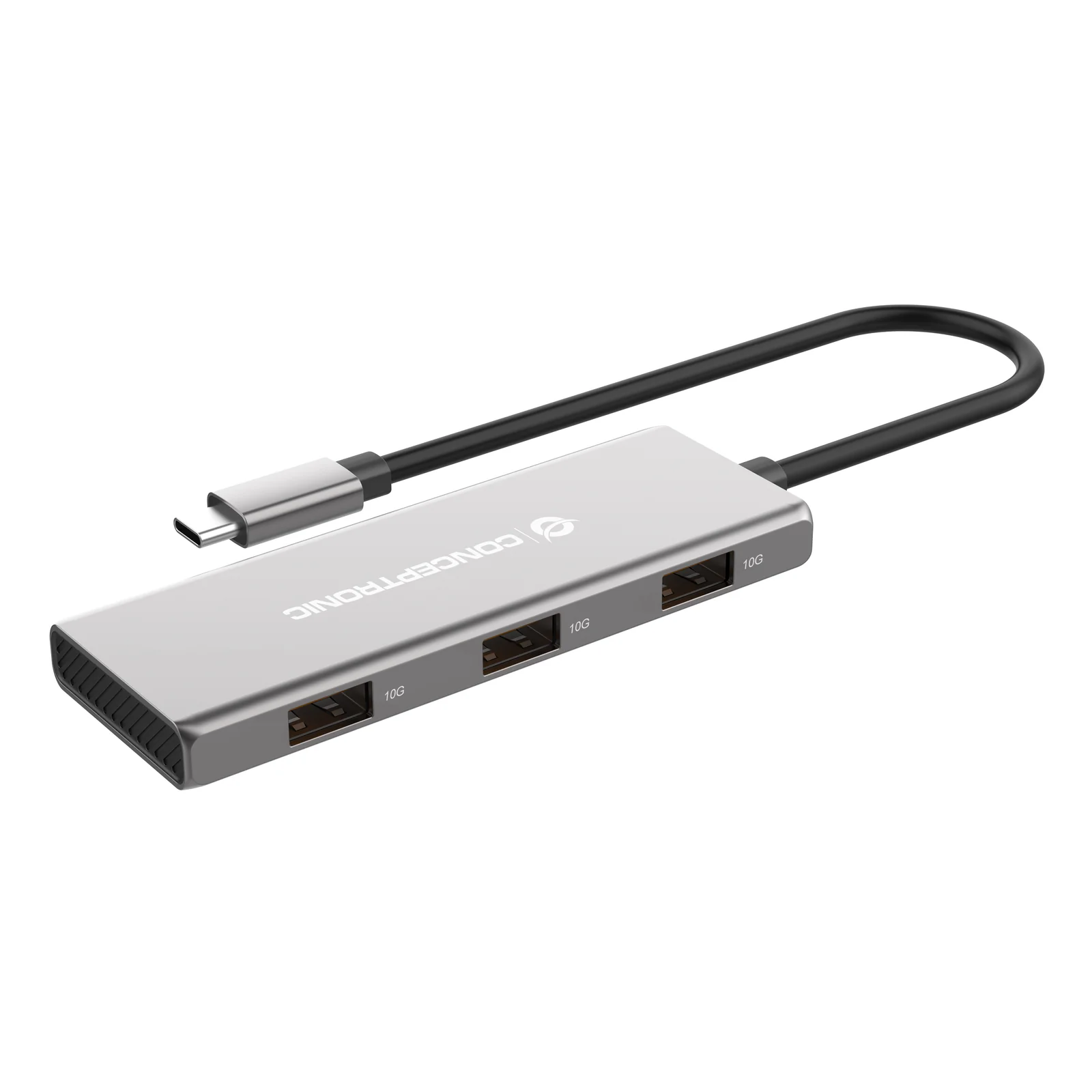 Conceptronic HUBBIES17G hub & concentrateur USB 3.2 Gen 2 (3.1 Gen 2) Type-C 10000 Mbit/s Gris