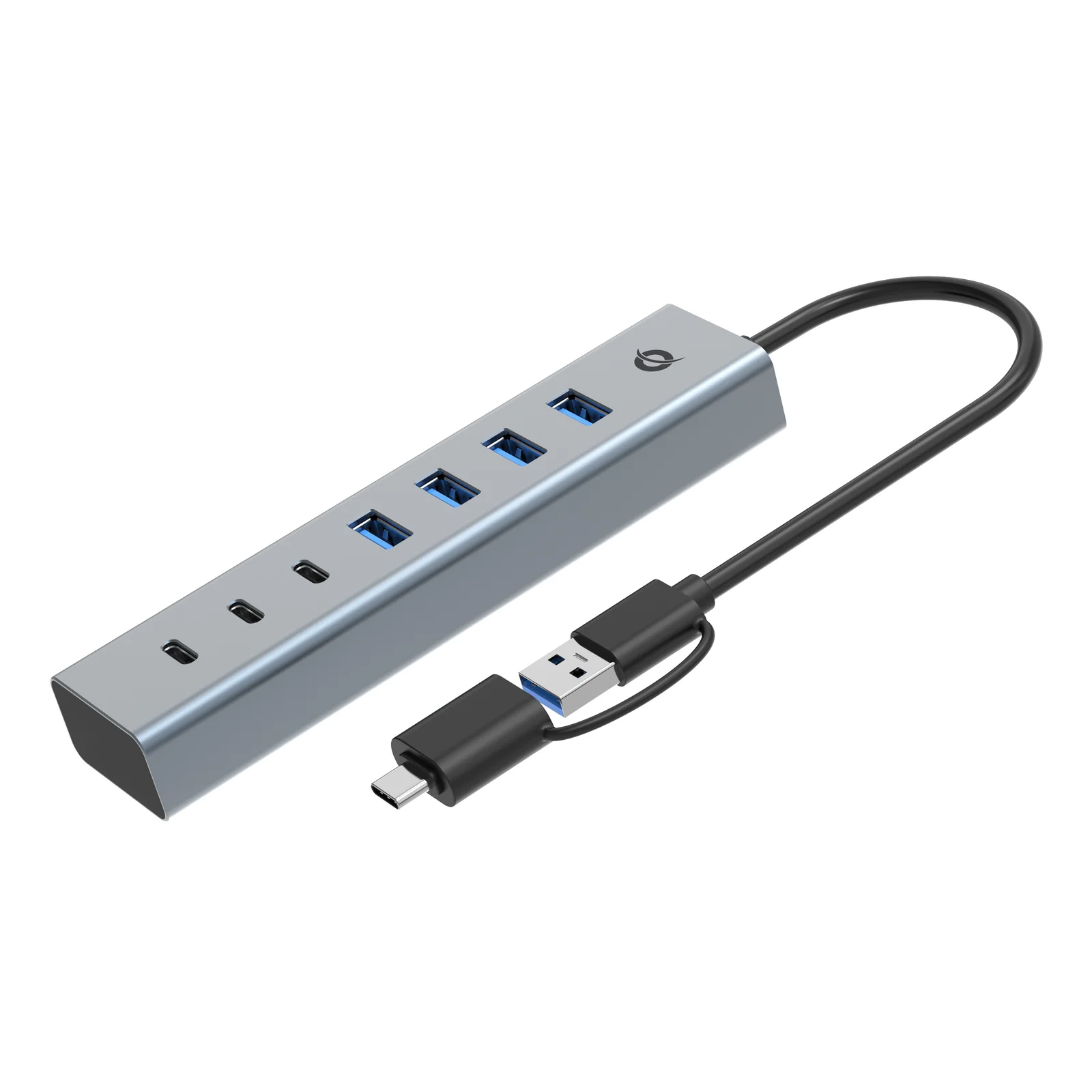 Conceptronic HUBBIES20GP hub & concentrateur USB 3.2 Gen 1 (3.1 Gen 1) Type-C 5000 Mbit/s Gris