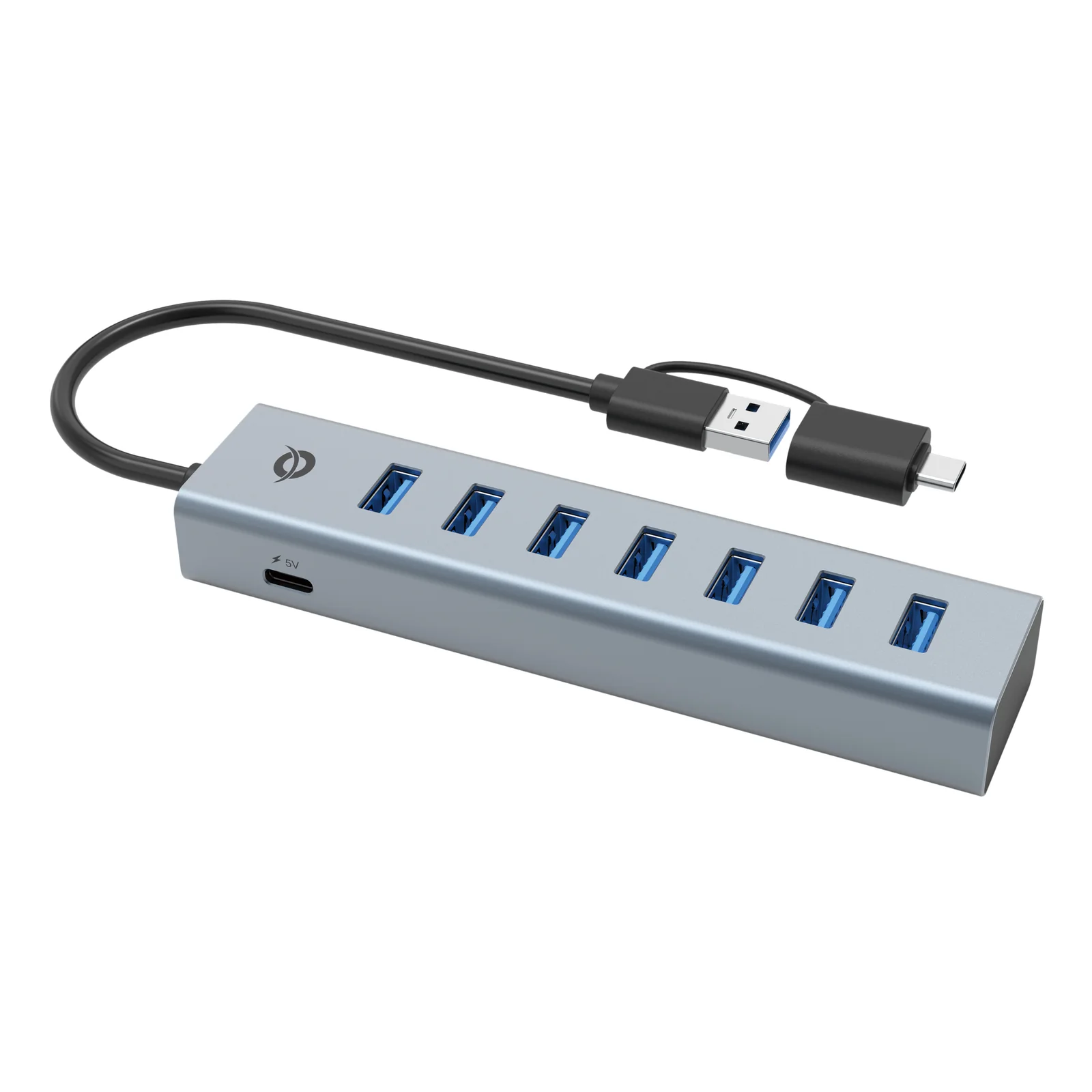 Conceptronic HUBBIES21G hub & concentrateur USB 3.2 Gen 1 (3.1 Gen 1) Type-A 5000 Mbit/s Gris