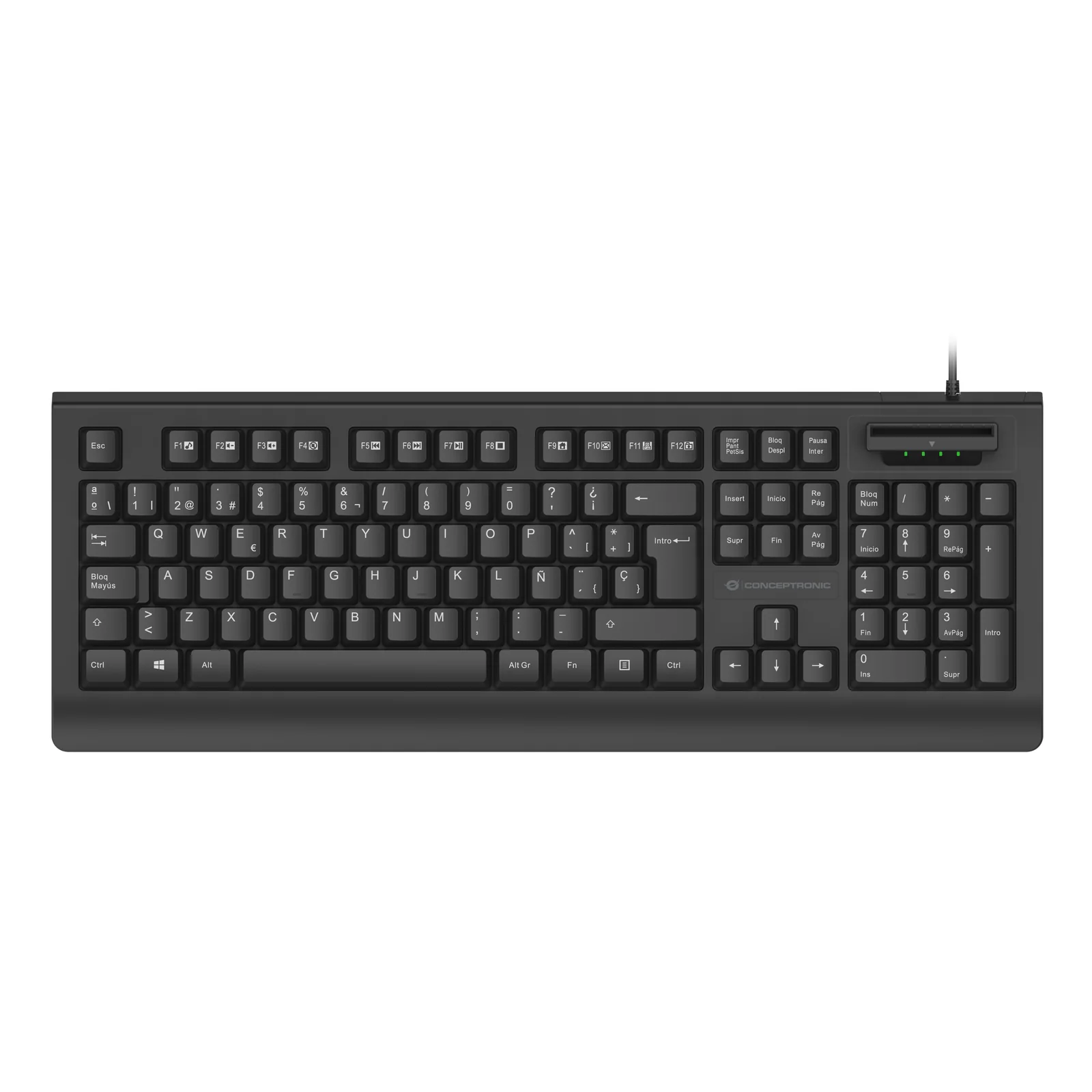 KAYNE01IT clavier Bureau USB QWERTY Italien Noir