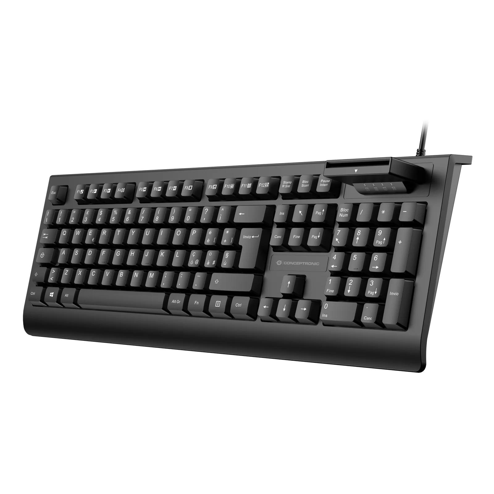 Conceptronic KAYNE01IT clavier Bureau USB QWERTY Italien Noir
