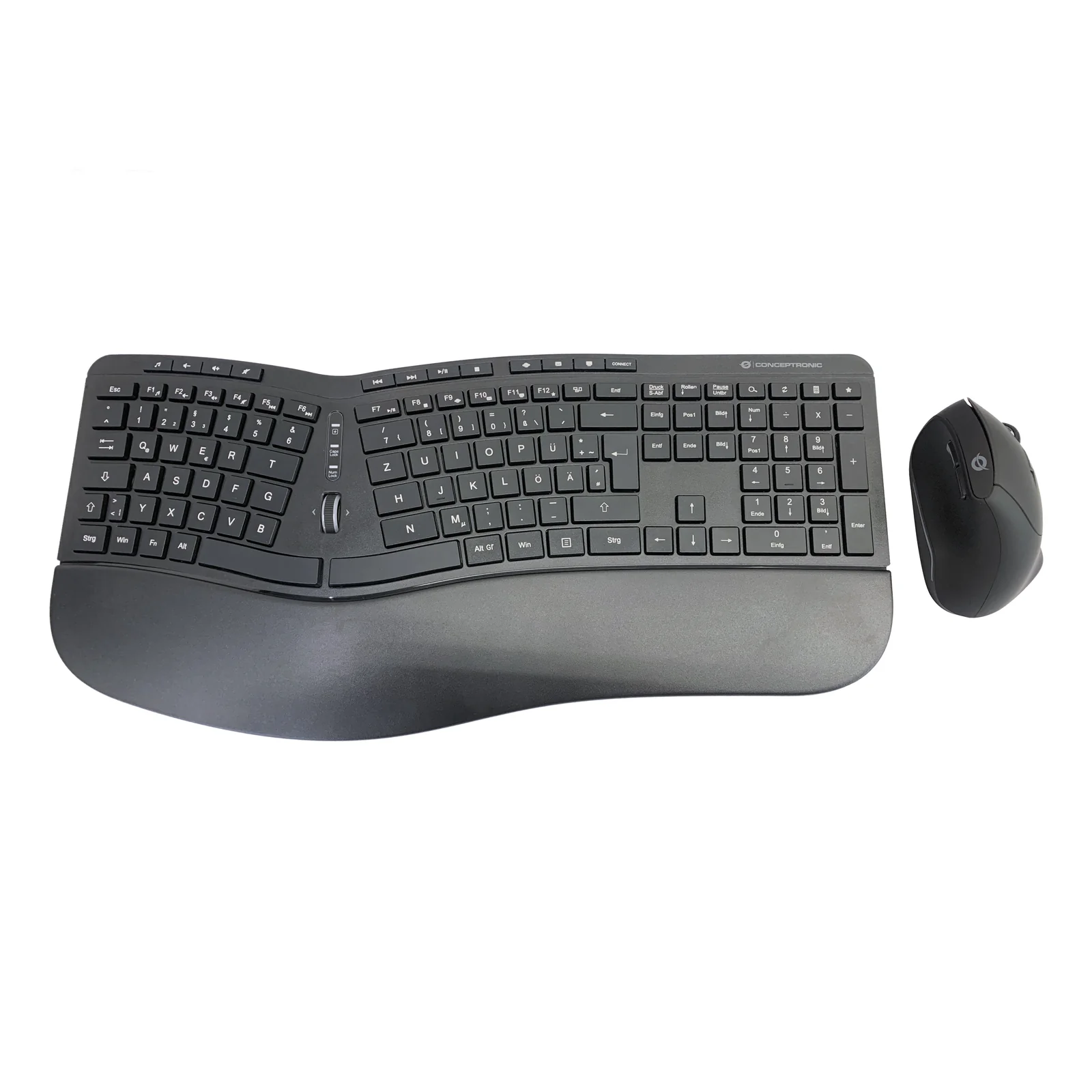 ORAZIO02DE clavier Souris incluse Bureau RF sans fil QWERTZ Allemand Noir