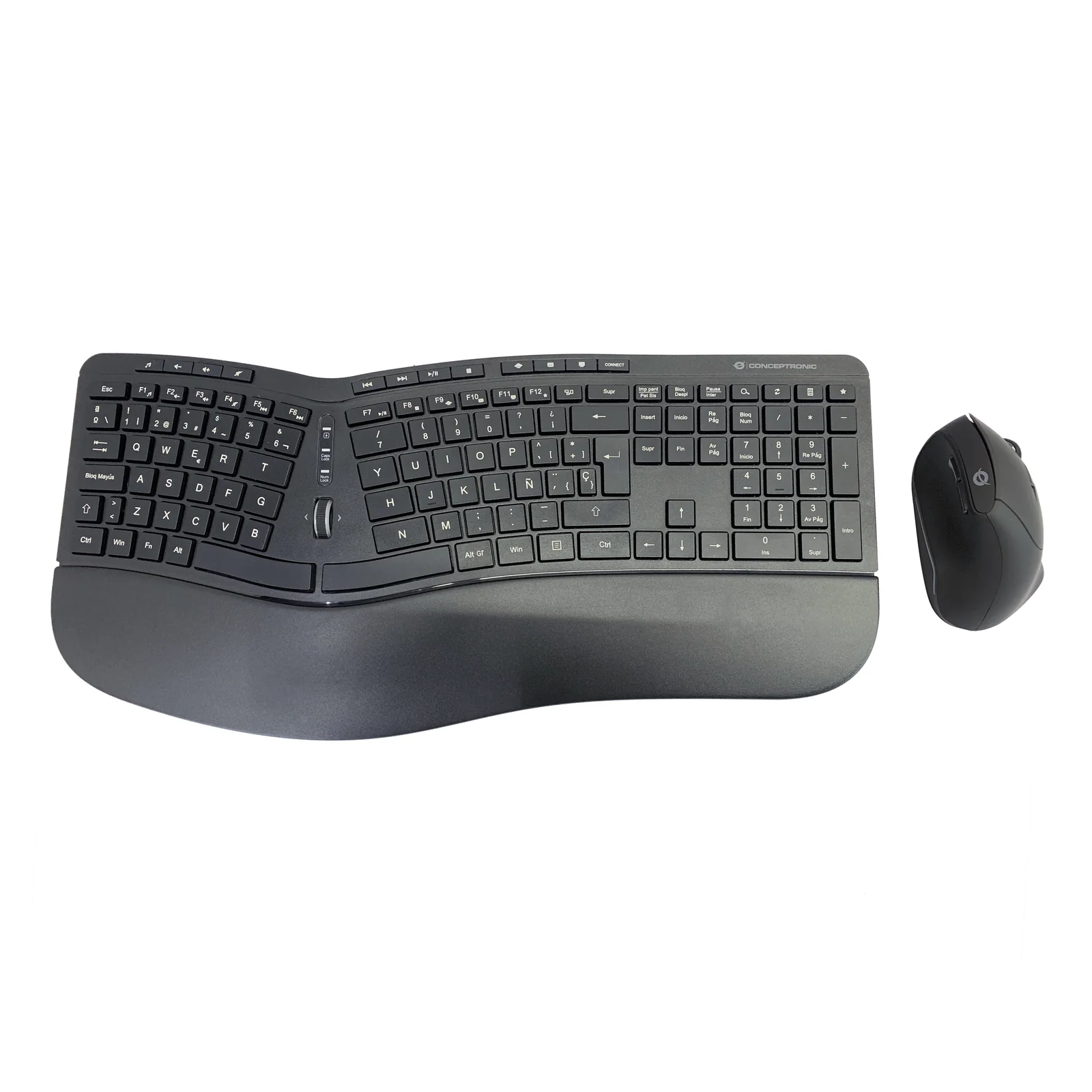 ORAZIO02ES clavier Souris incluse Bureau RF sans fil QWERTY Espagnole Noir