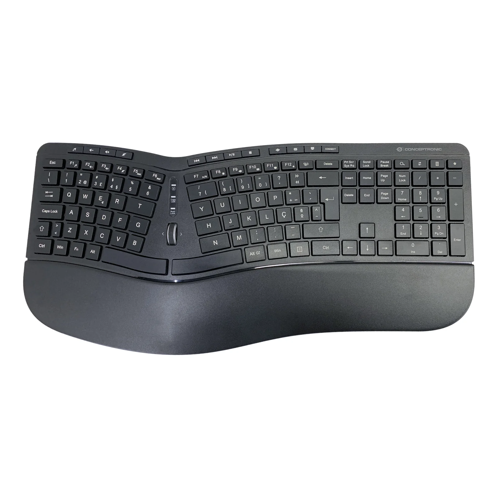 Conceptronic ORAZIO02PT clavier Souris incluse Bureau RF sans fil QWERTY Portuguais Noir