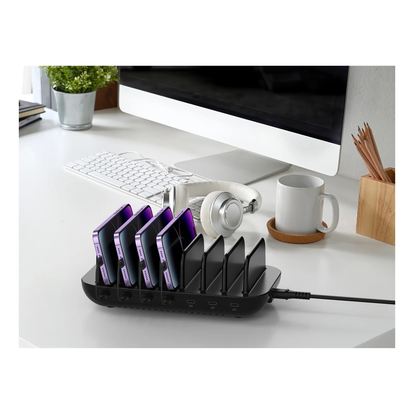 Conceptronic OZUL07B chargeur d'appareils mobiles Universel Noir Secteur Charge rapide Intérieure