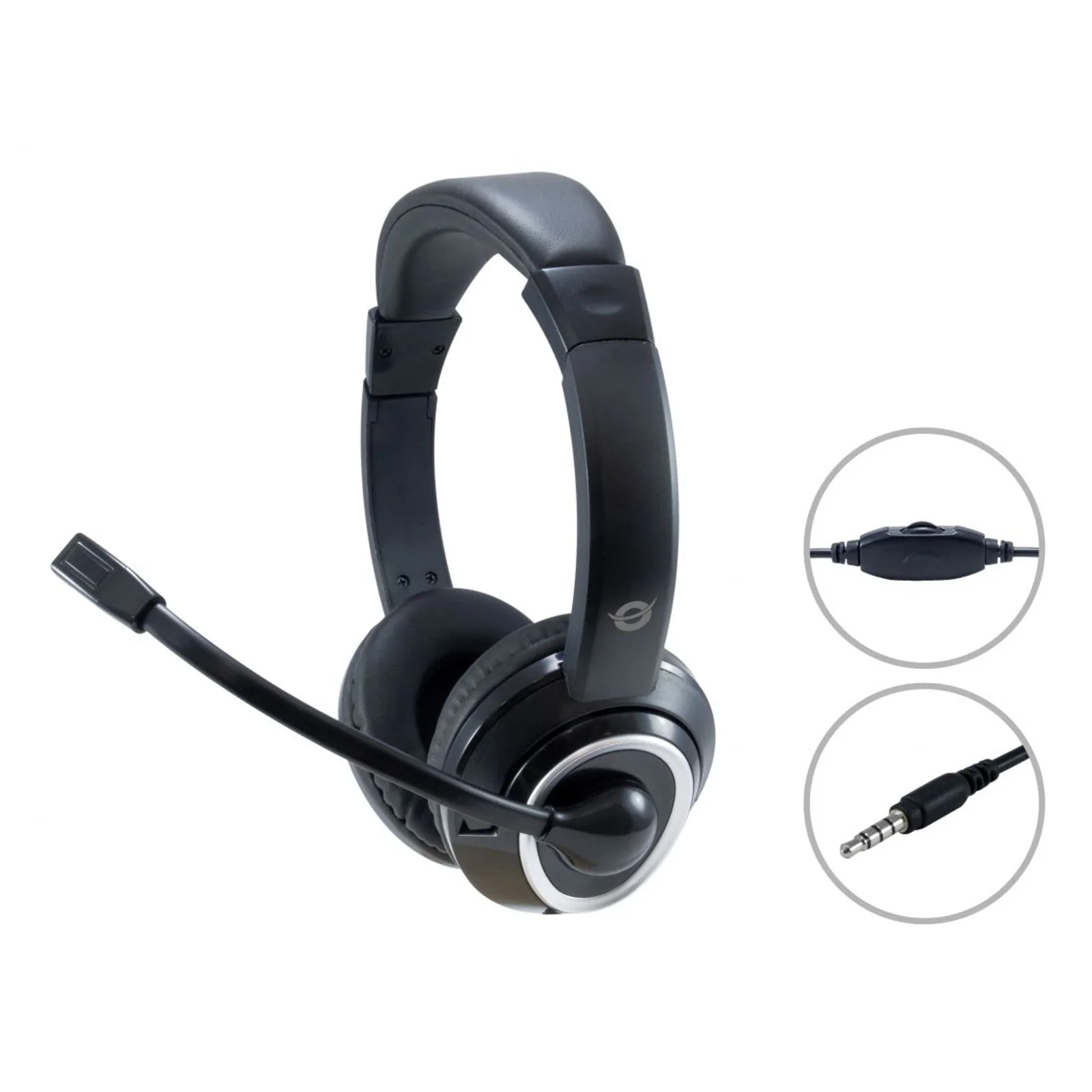 Conceptronic POLONA02B casque Avec fil Arceau Gaming Noir