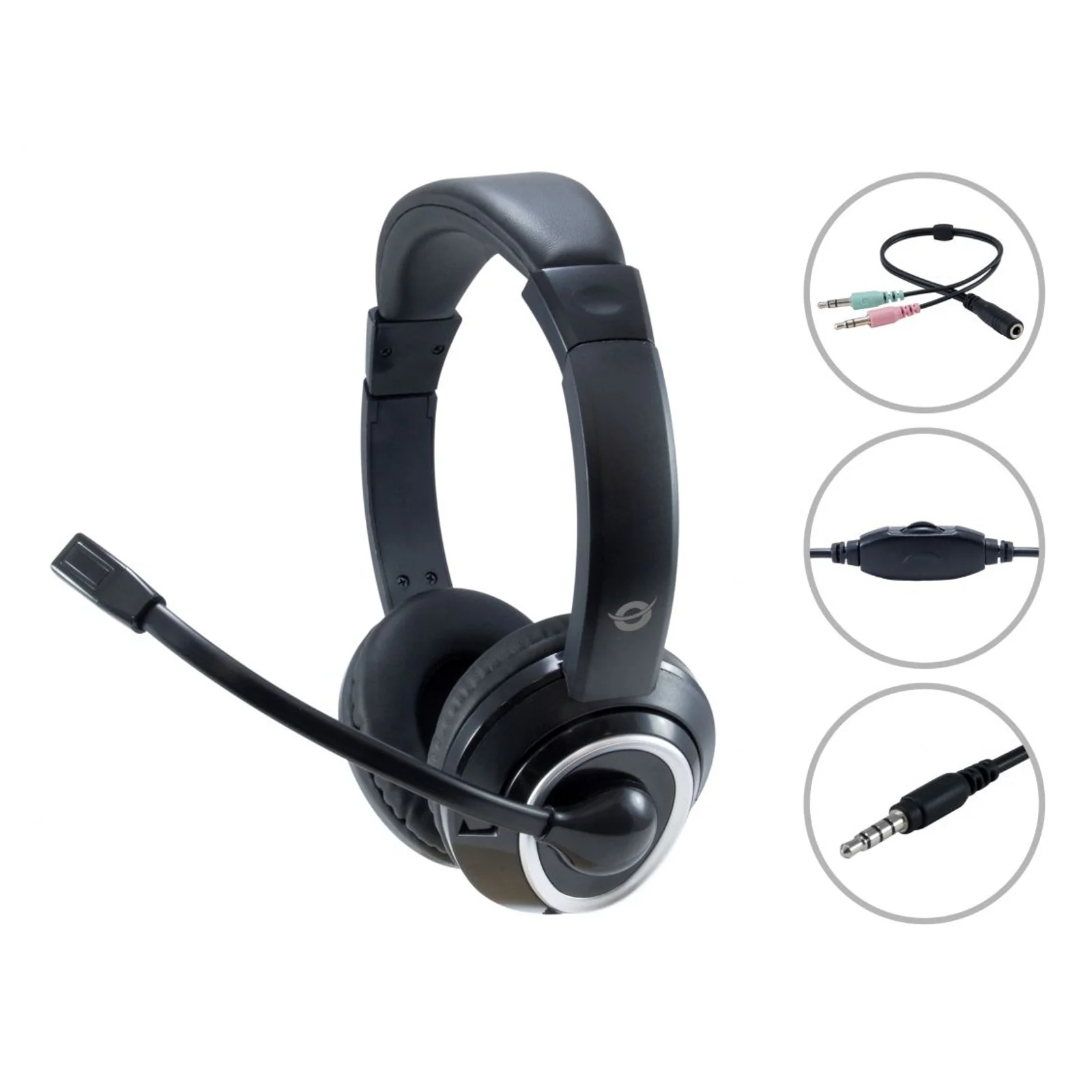 POLONA02BA casque Avec fil Arceau Gaming Noir