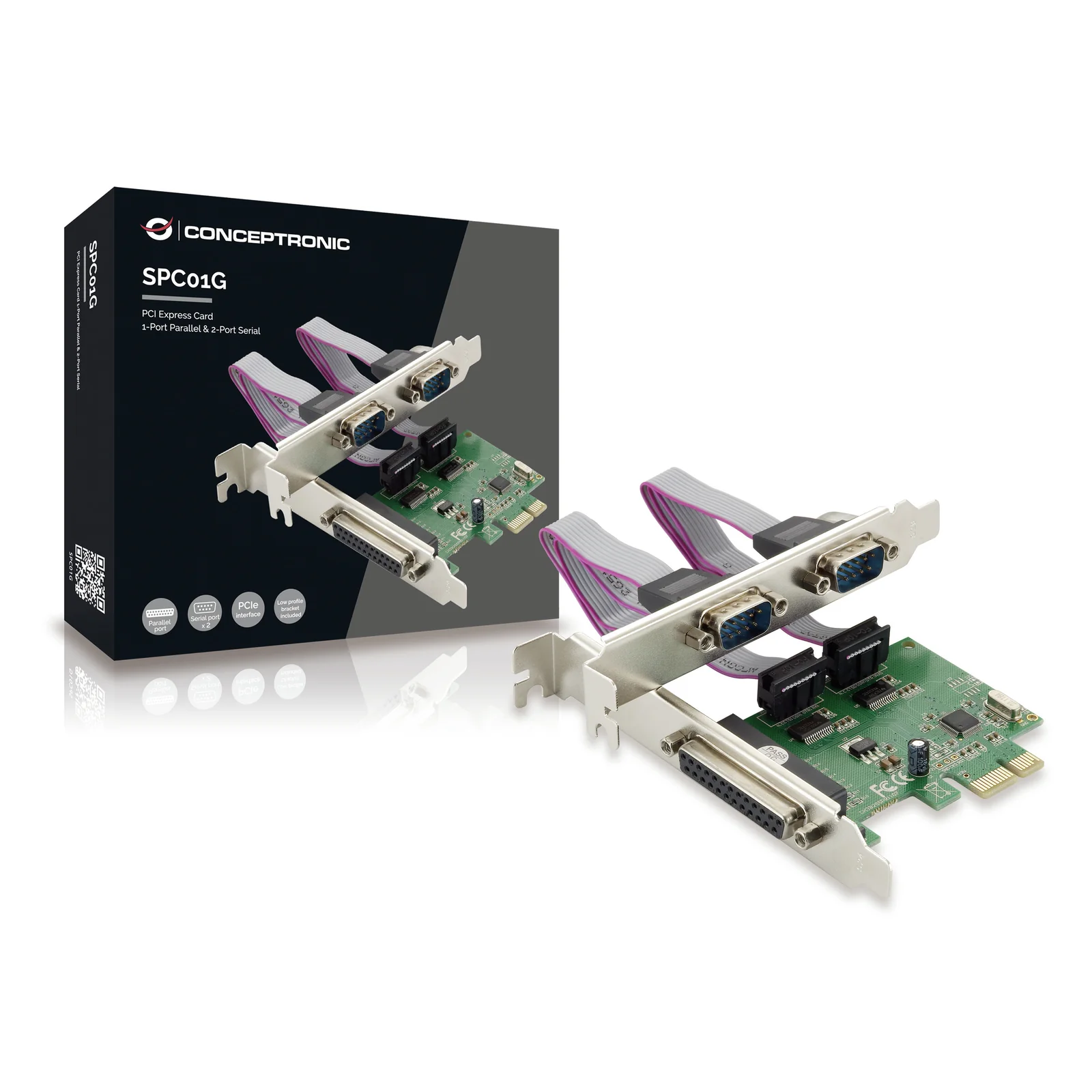 Conceptronic SPC01G carte et adaptateur d'interfaces Interne Parallèle, RS-232
