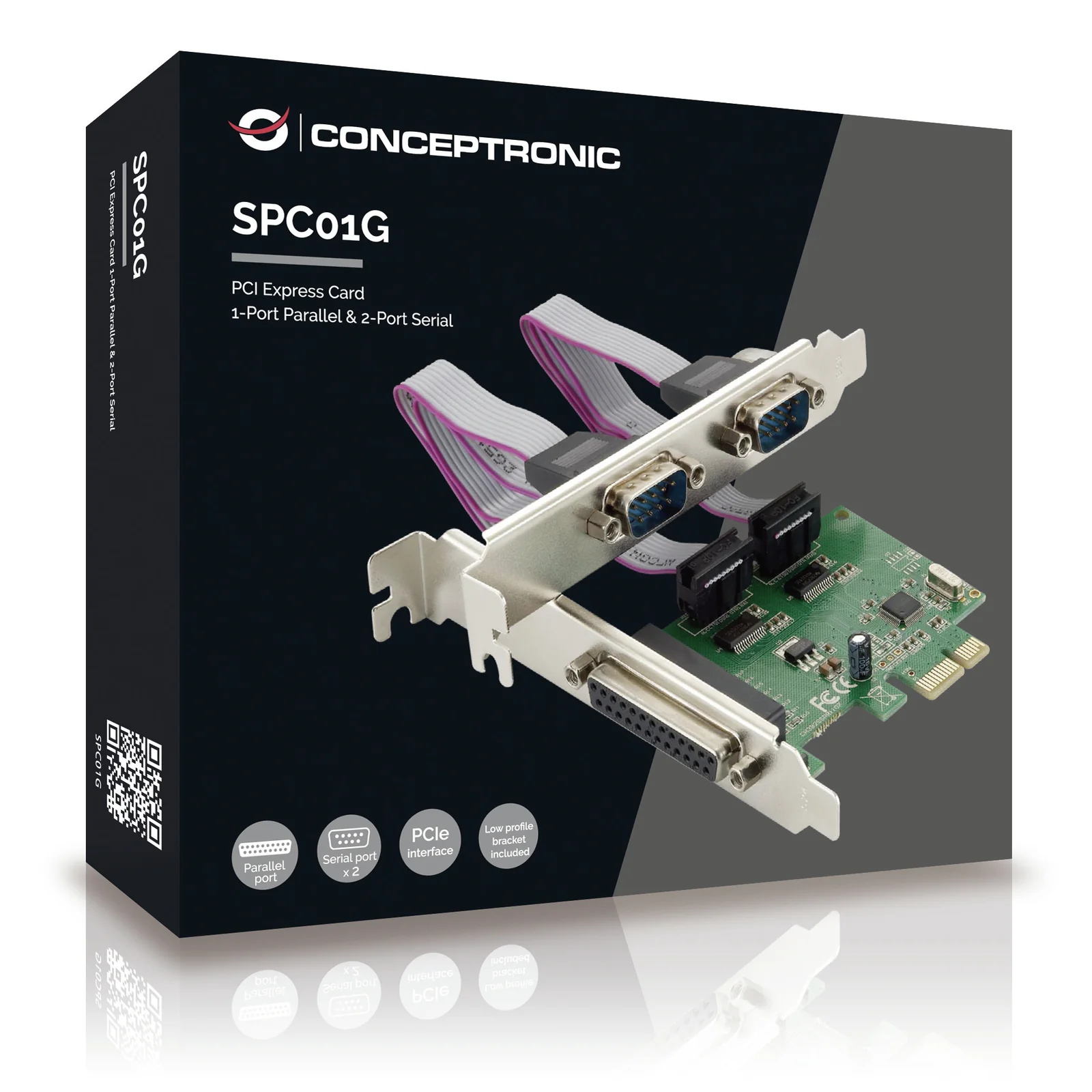 Conceptronic SPC01G carte et adaptateur d'interfaces Interne Parallèle, RS-232