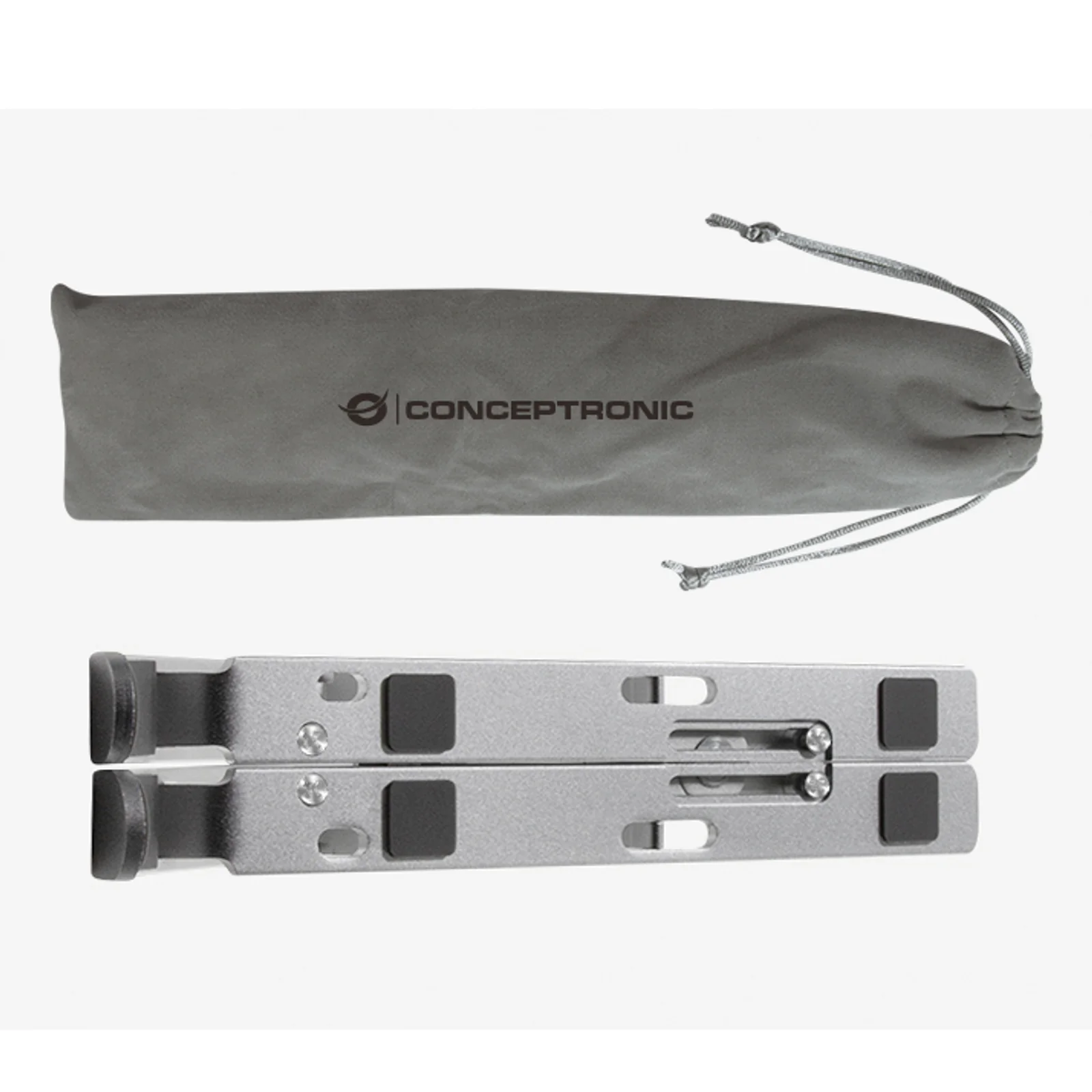 Conceptronic THANA04S Support de livres Supports de Laptop Argent 39,6 cm (15.6")