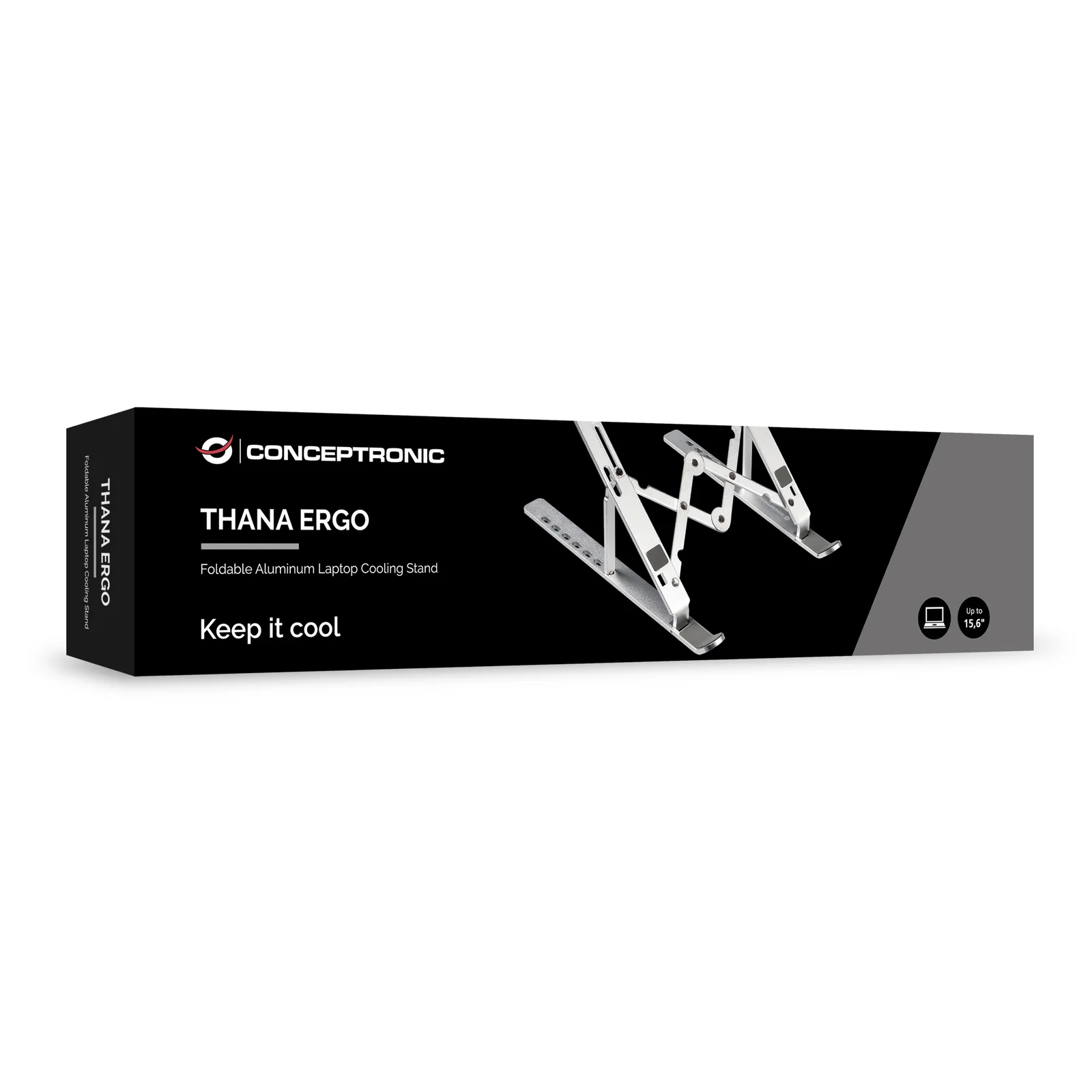 Conceptronic THANA04S Support de livres Supports de Laptop Argent 39,6 cm (15.6")