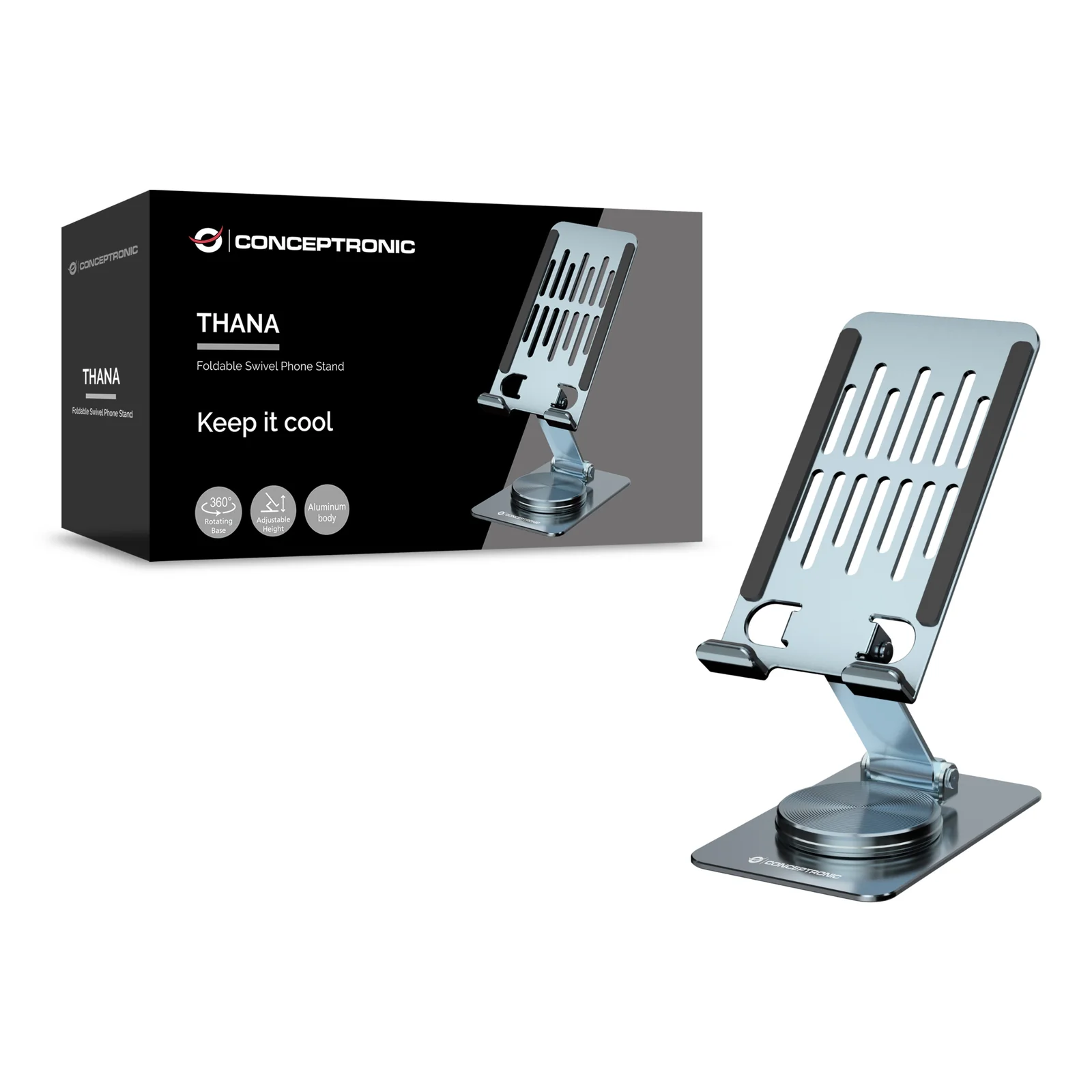 Conceptronic THANA08G support Support passif Mobile/smartphone Argent