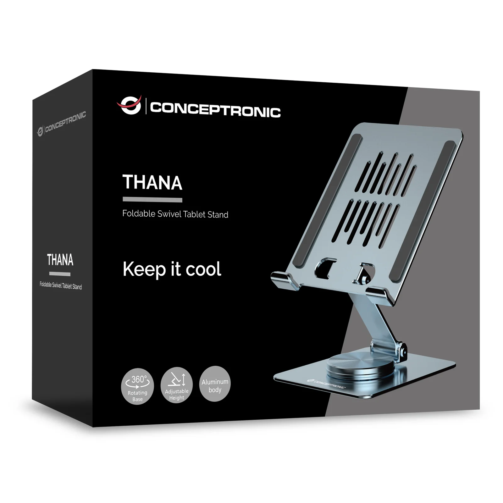 Conceptronic THANA09G chariot et support multimédia Gris Tablette