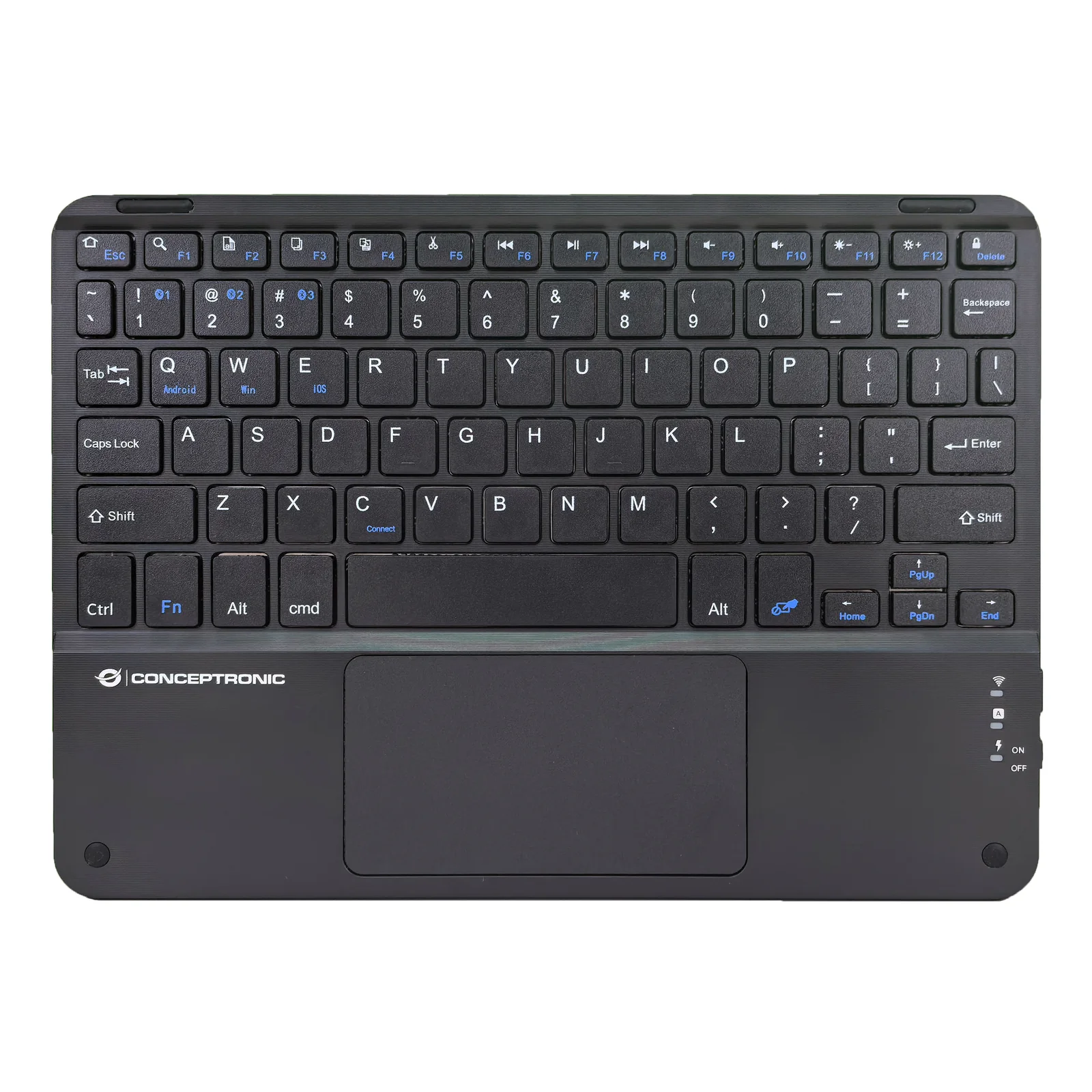 TOBIN01BUS clavier Universel Bluetooth QWERTY Anglais américain Noir