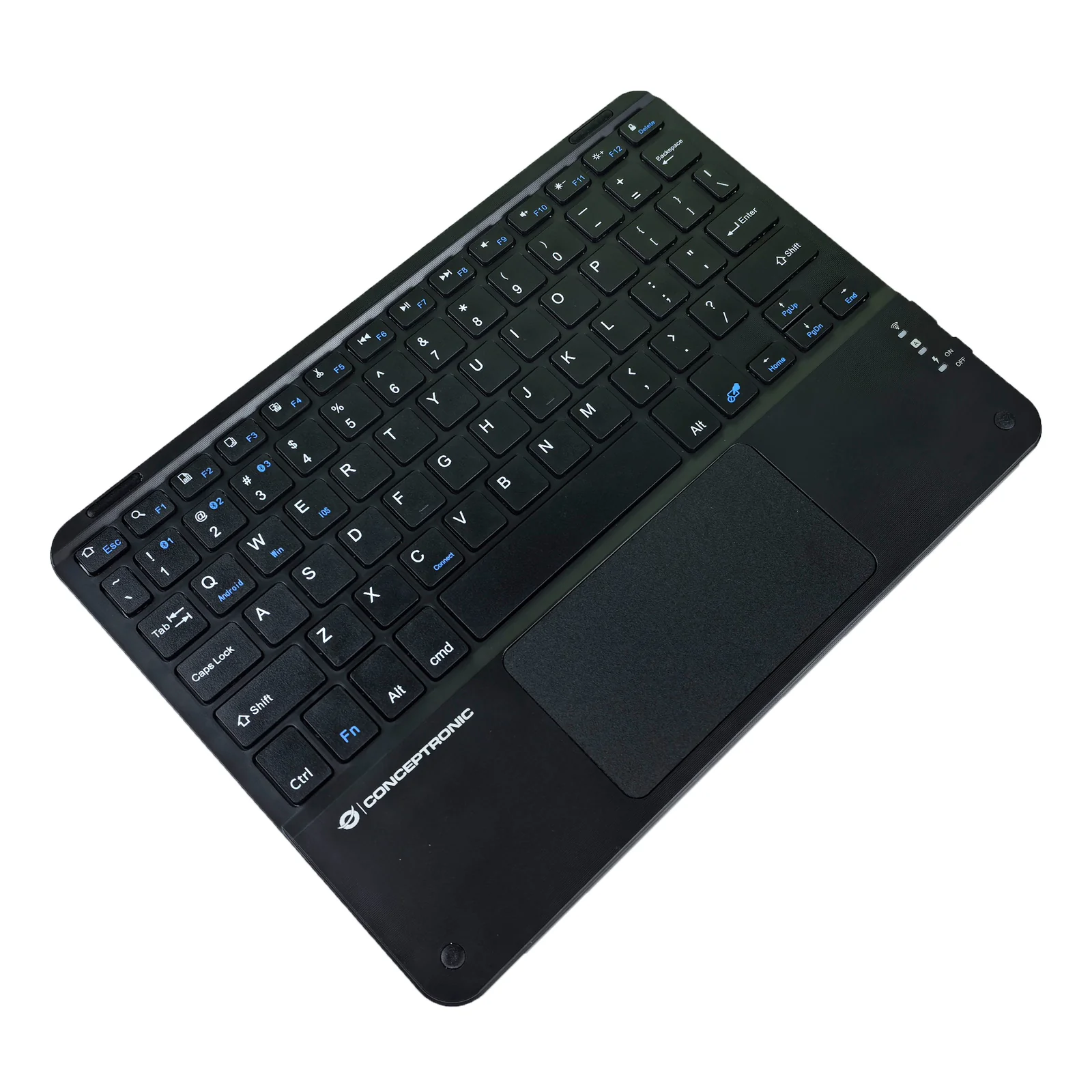 Conceptronic TOBIN01BUS clavier Universel Bluetooth QWERTY Anglais américain Noir