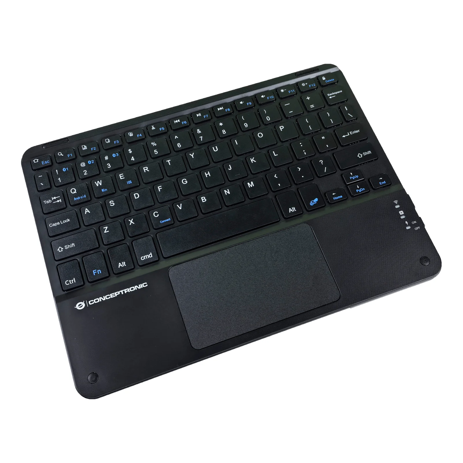 Conceptronic TOBIN01BUS clavier Universel Bluetooth QWERTY Anglais américain Noir