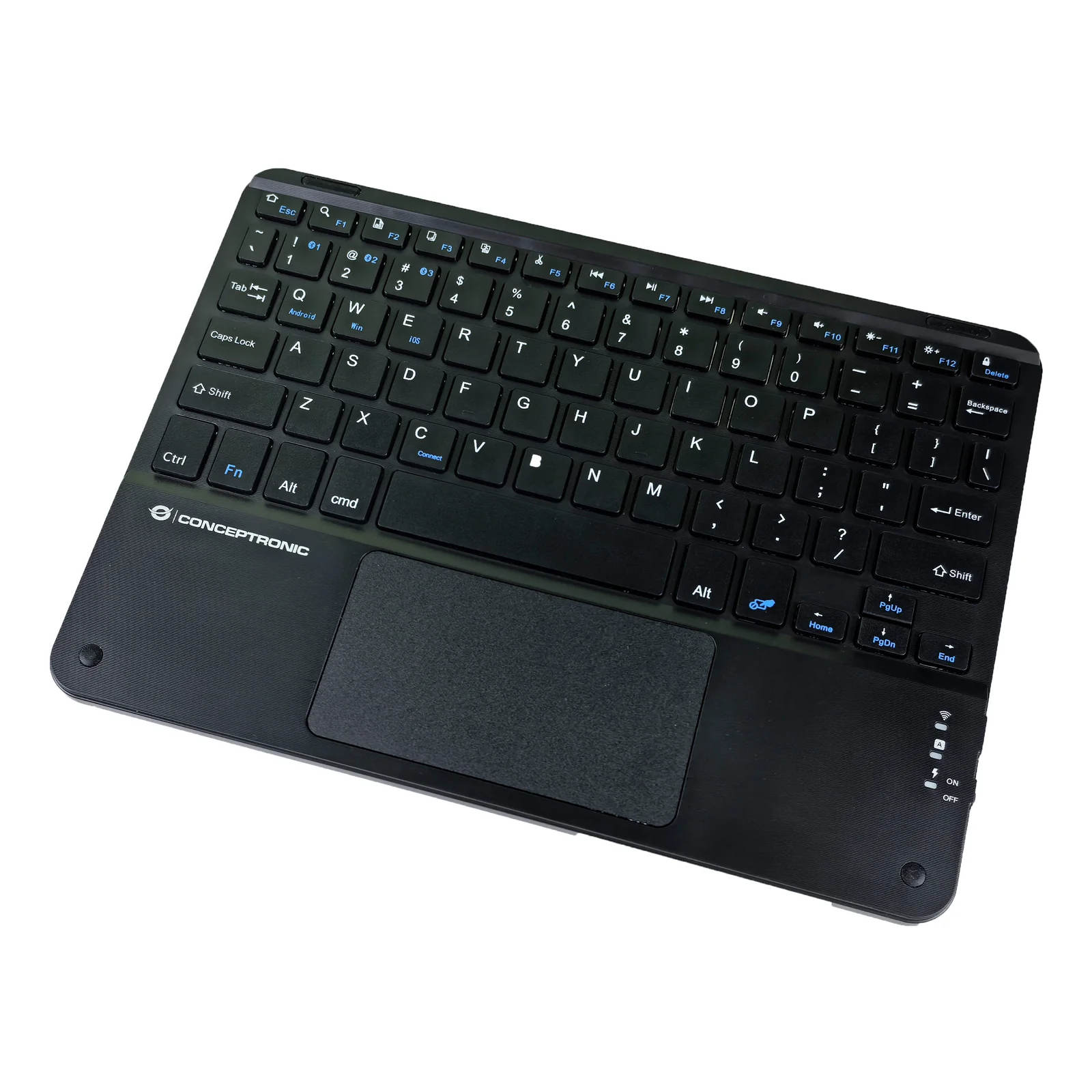 Conceptronic TOBIN01BUS clavier Universel Bluetooth QWERTY Anglais américain Noir