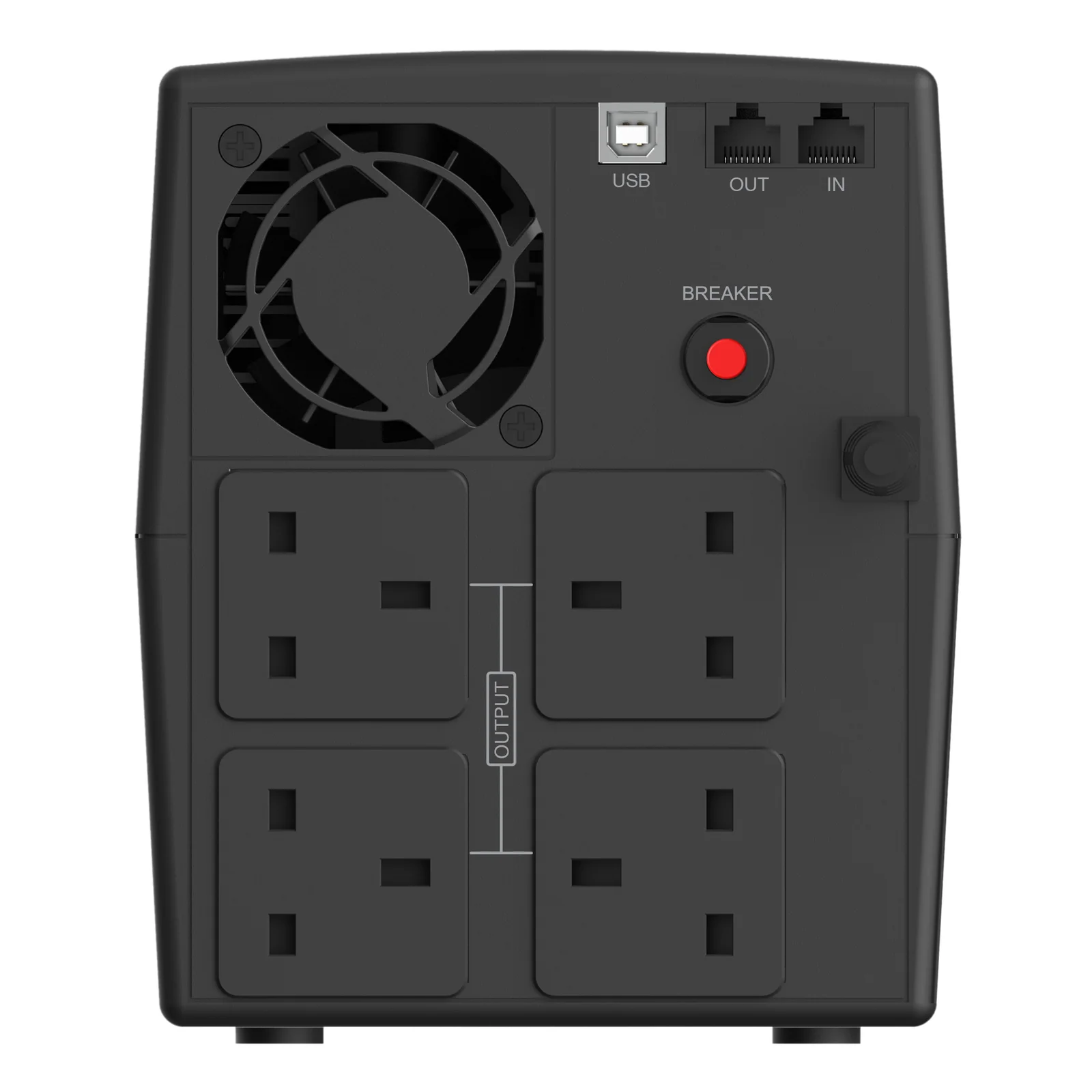 Conceptronic ZEUS03G alimentation d'énergie non interruptible Interactivité de ligne 1,2 kVA 720 W 4 sortie(s) CA