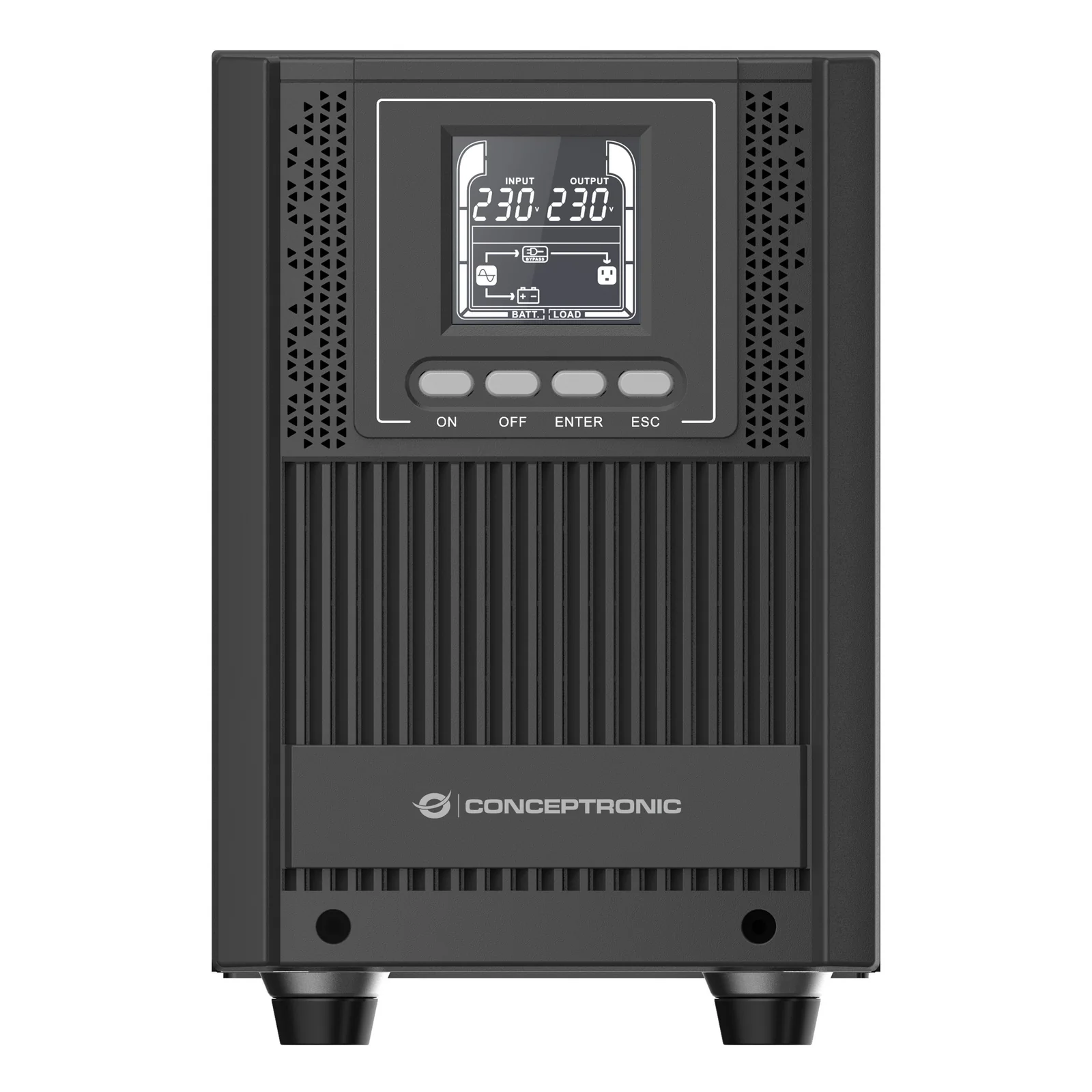 Conceptronic ZEUS52E2K alimentation d'énergie non interruptible Double-conversion (en ligne) 2 kVA 1800 W 6 sortie(s) CA