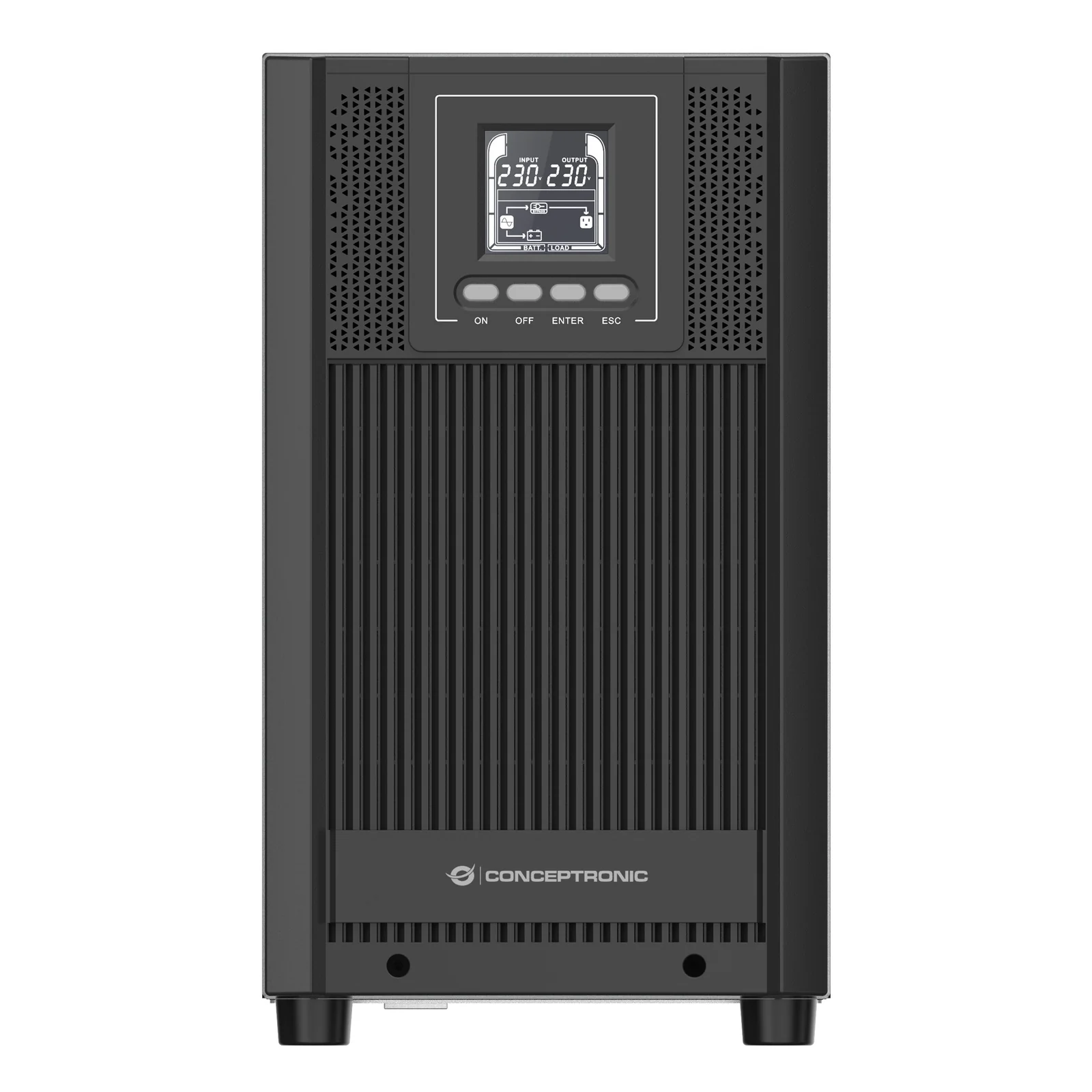 Conceptronic ZEUS52E3K alimentation d'énergie non interruptible Double-conversion (en ligne) 3 kVA 2700 W 5 sortie(s) CA