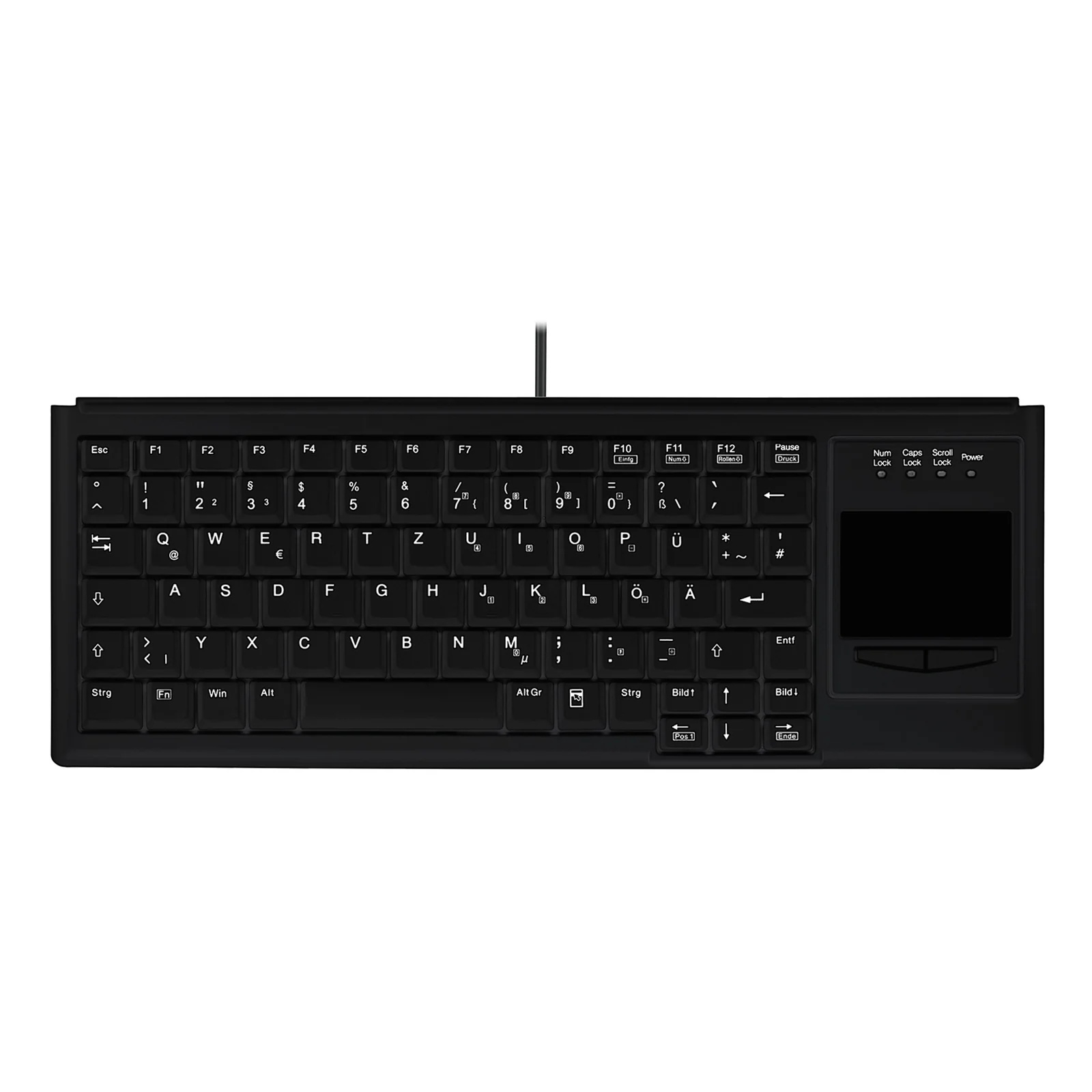 Design Active Key AK-4400-GU clavier Industriel USB QWERTZ Allemand Noir