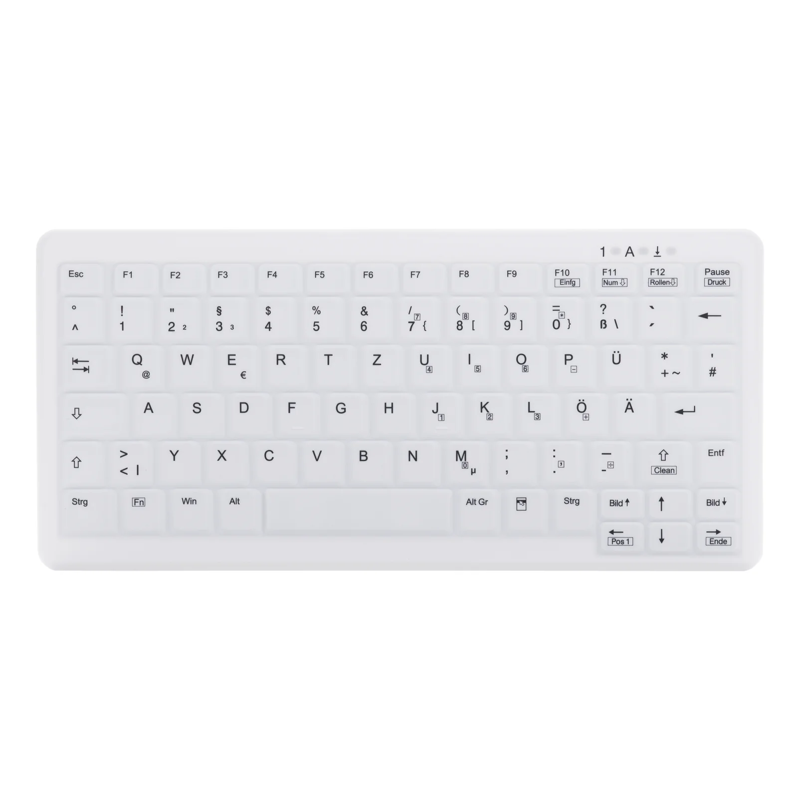 Design Active Key AK-C4110 clavier Médical RF sans fil QWERTZ Allemand Blanc