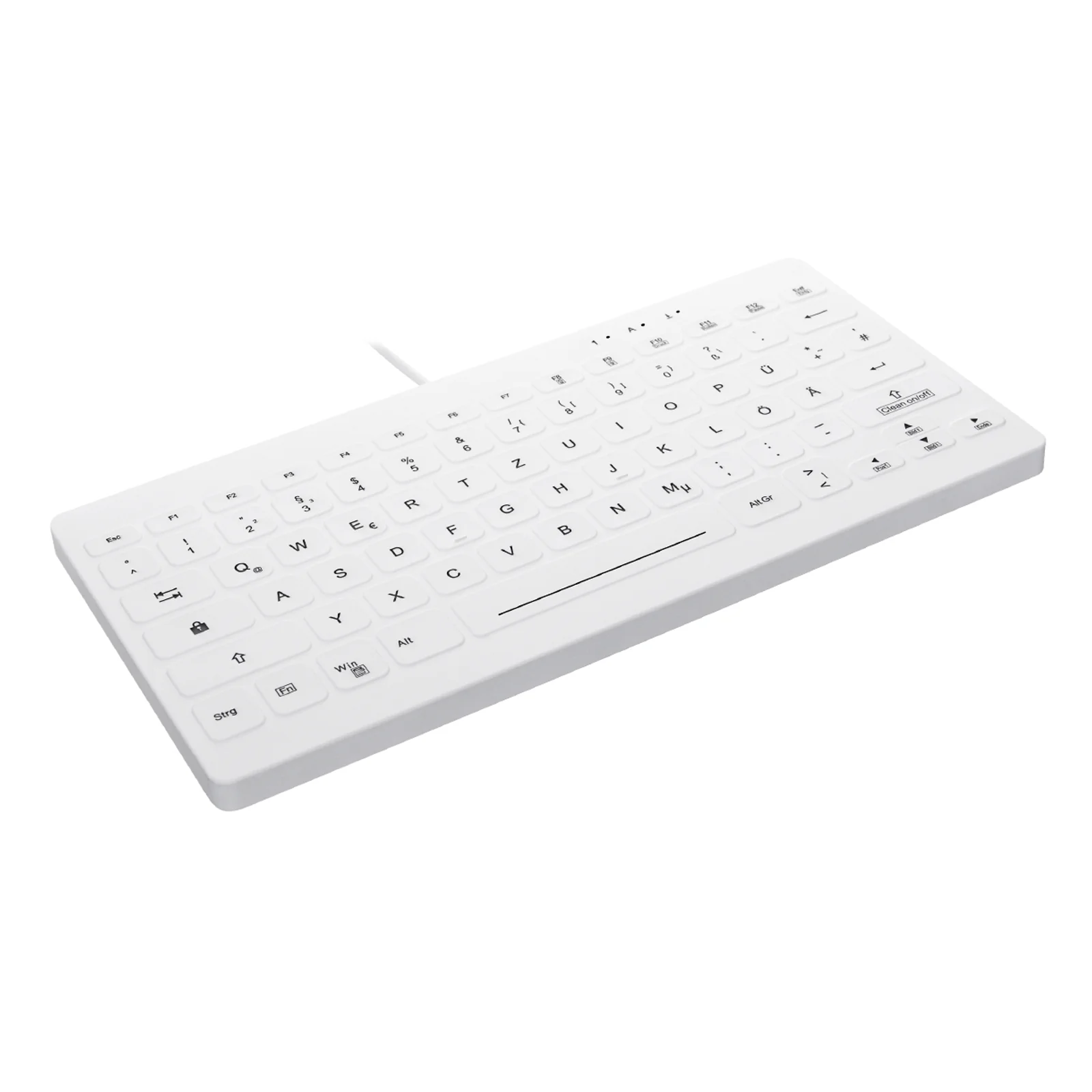Contour Design Active Key AK-C4112 clavier Médical USB QWERTZ Allemand Blanc