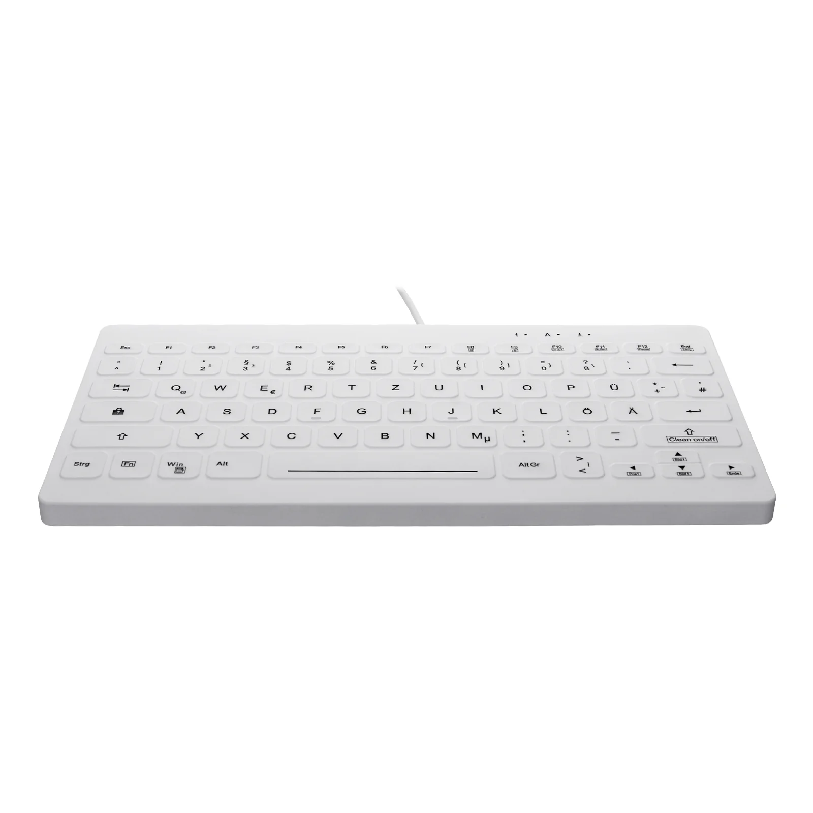 Contour Design Active Key AK-C4112 clavier Médical USB QWERTZ Allemand Blanc