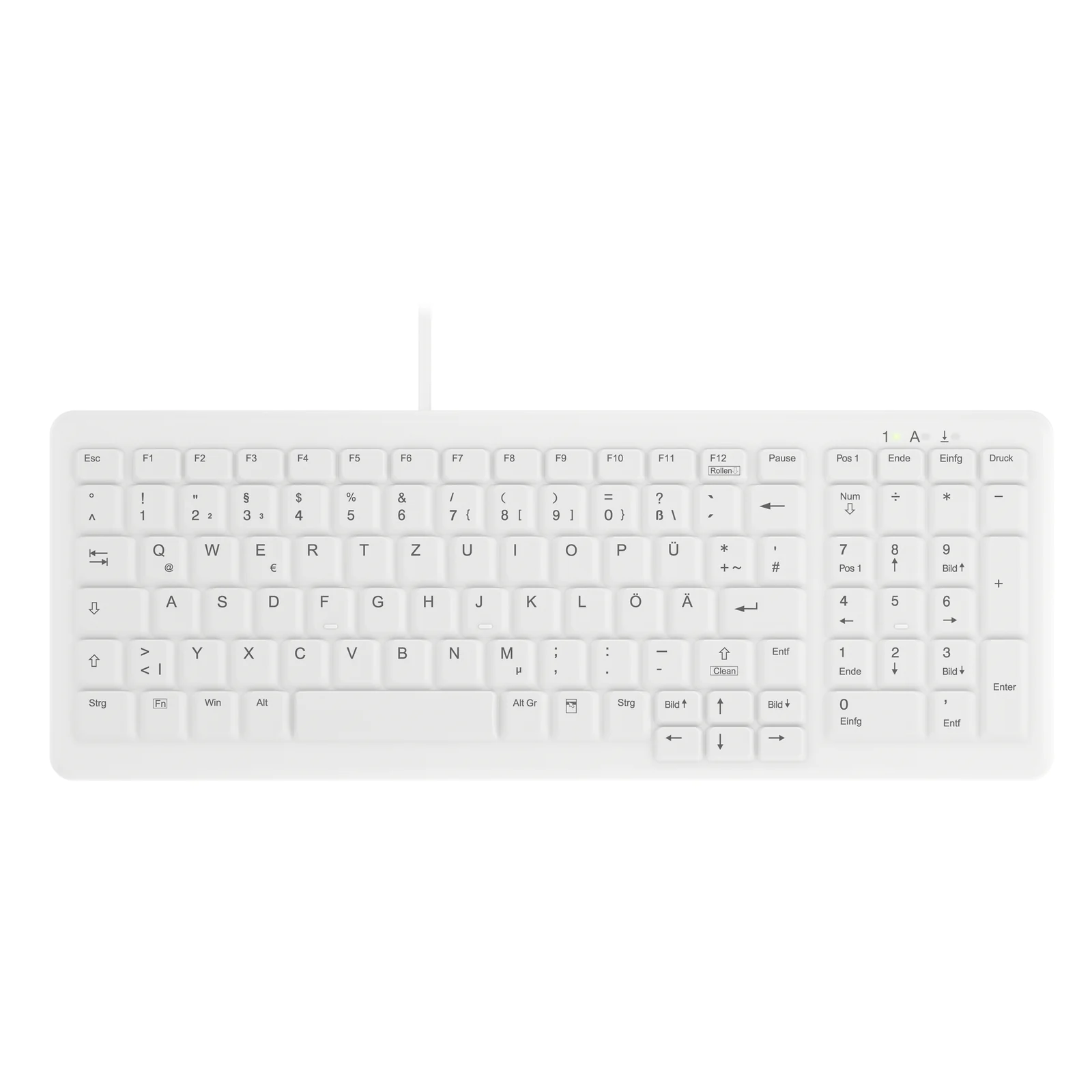 Design Active Key AK-C7000 clavier Médical USB QWERTZ Allemand Blanc