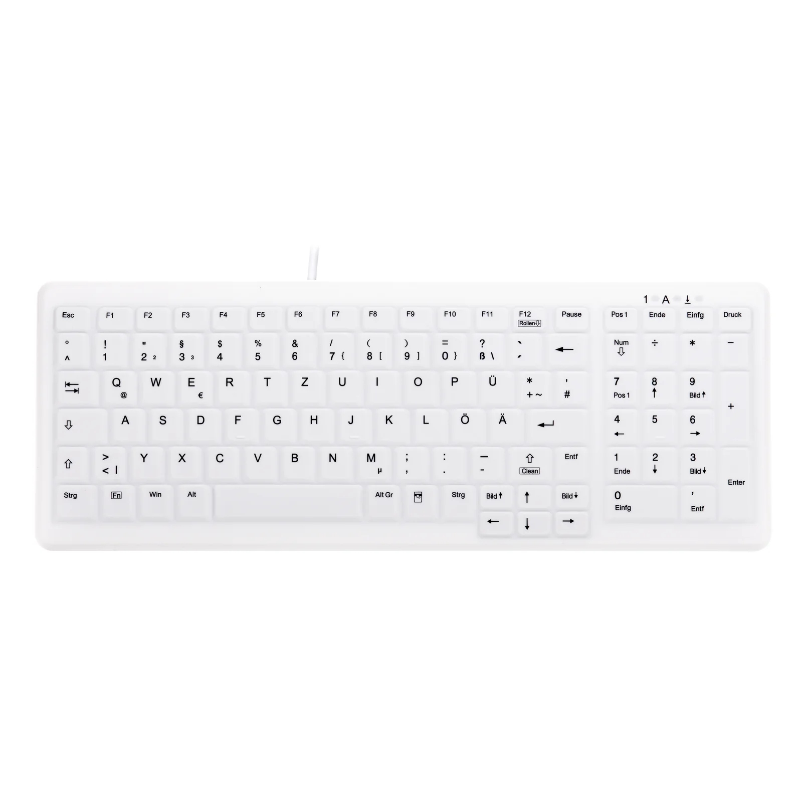 Contour Design Active Key AK-C7000 clavier Médical USB QWERTZ Allemand Blanc
