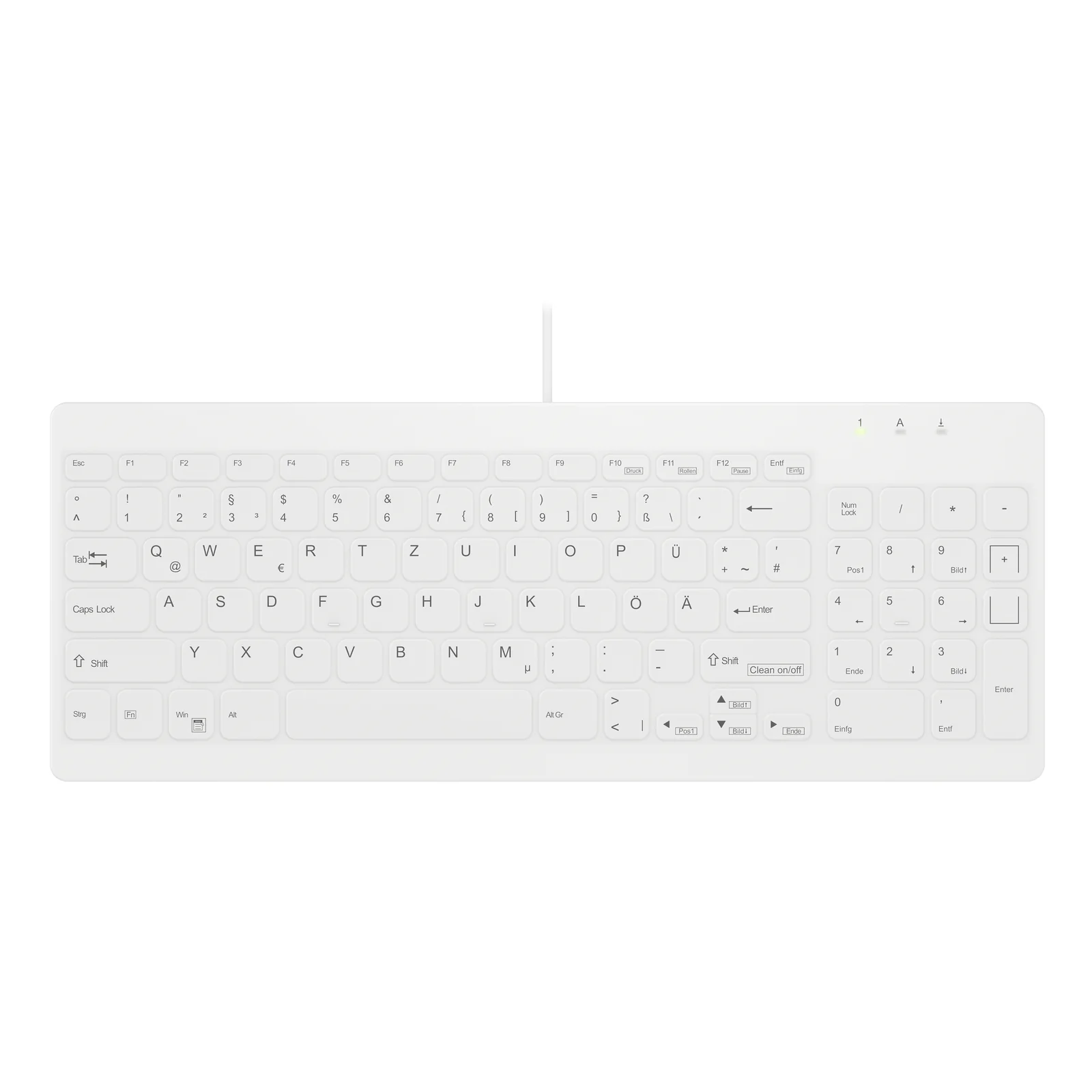 Design Active Key AK-C7012 clavier Médical USB Allemand Blanc