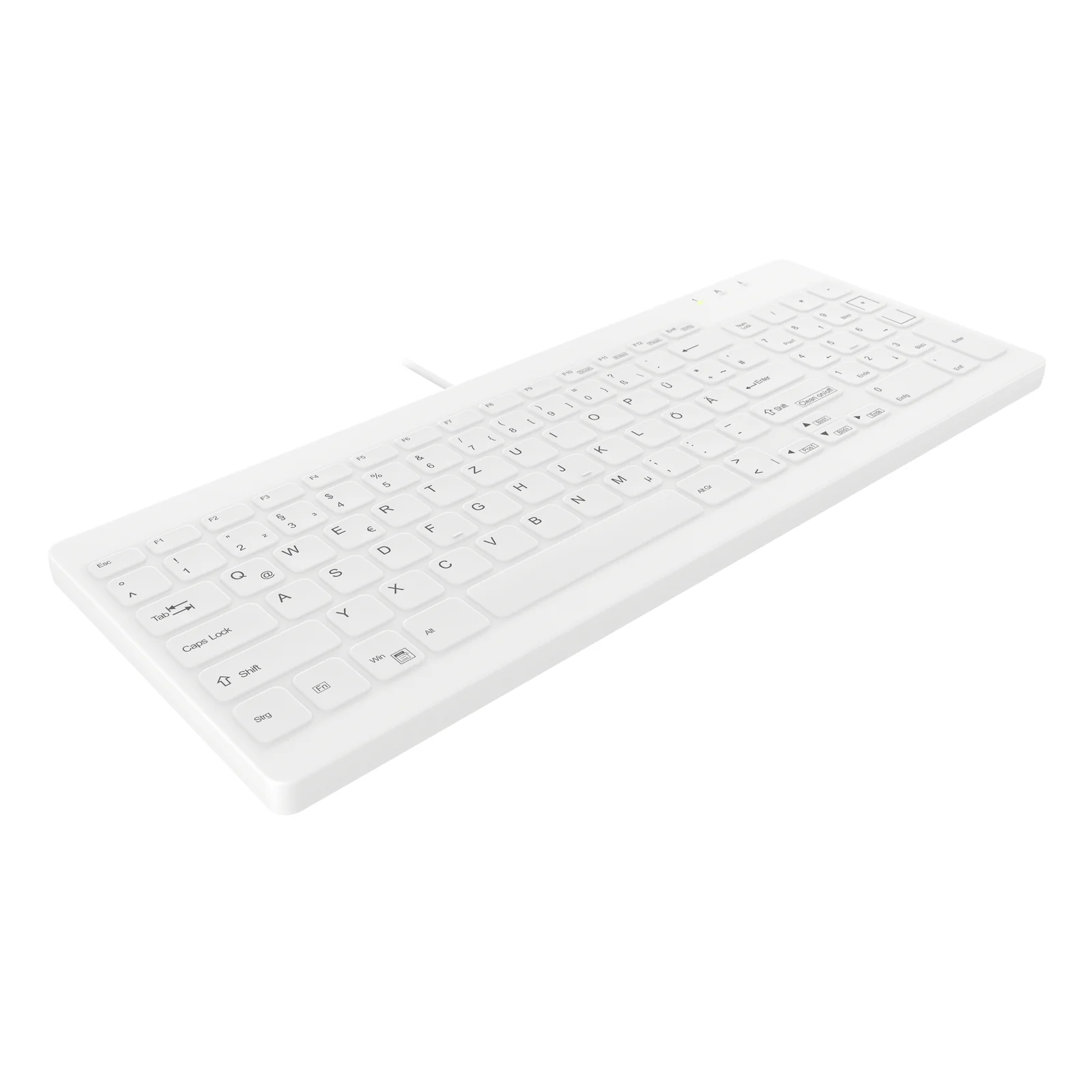 Contour Design Active Key AK-C7012 clavier Médical USB Allemand Blanc