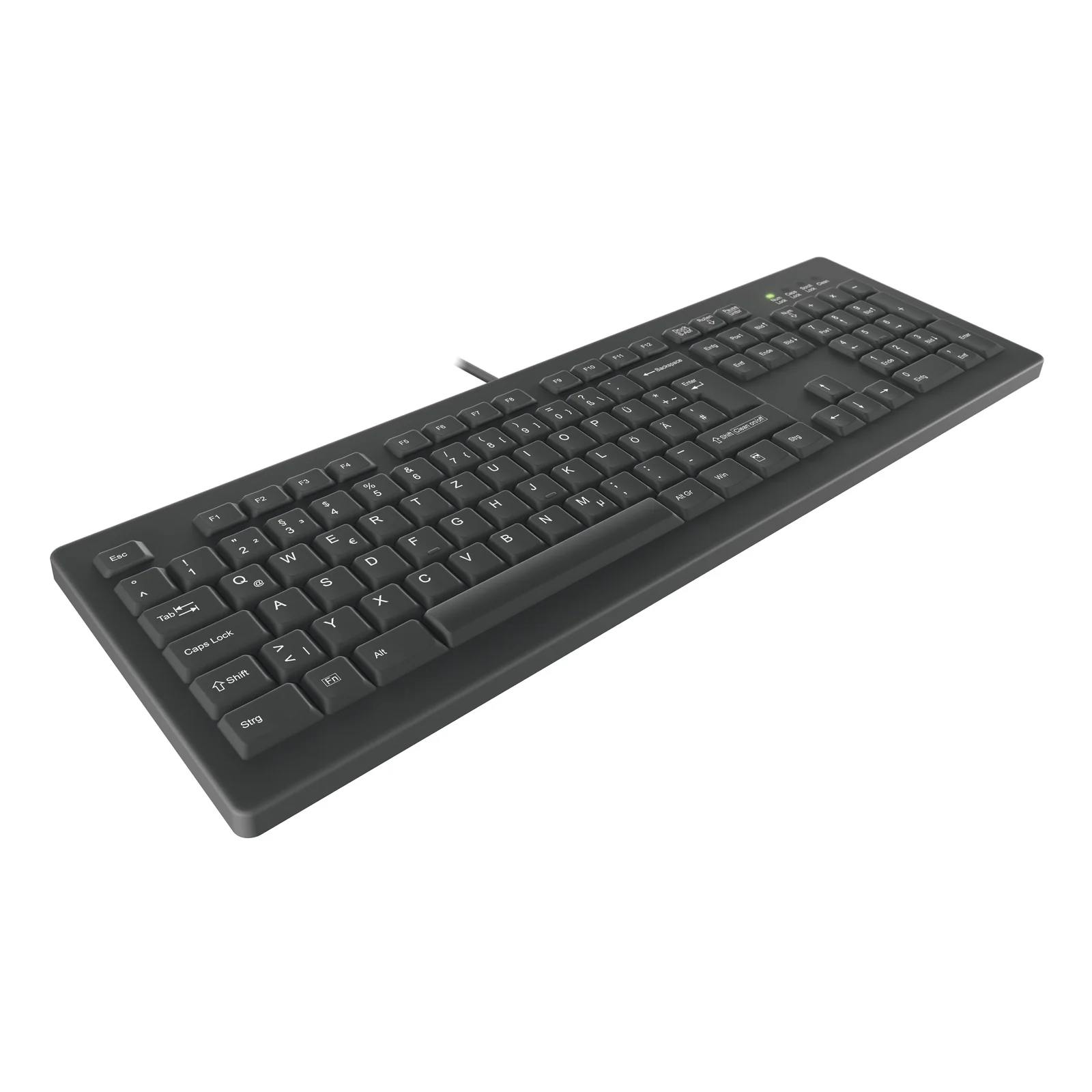 Contour Design Active Key AK-C8100 clavier Médical USB QWERTZ Allemand Noir