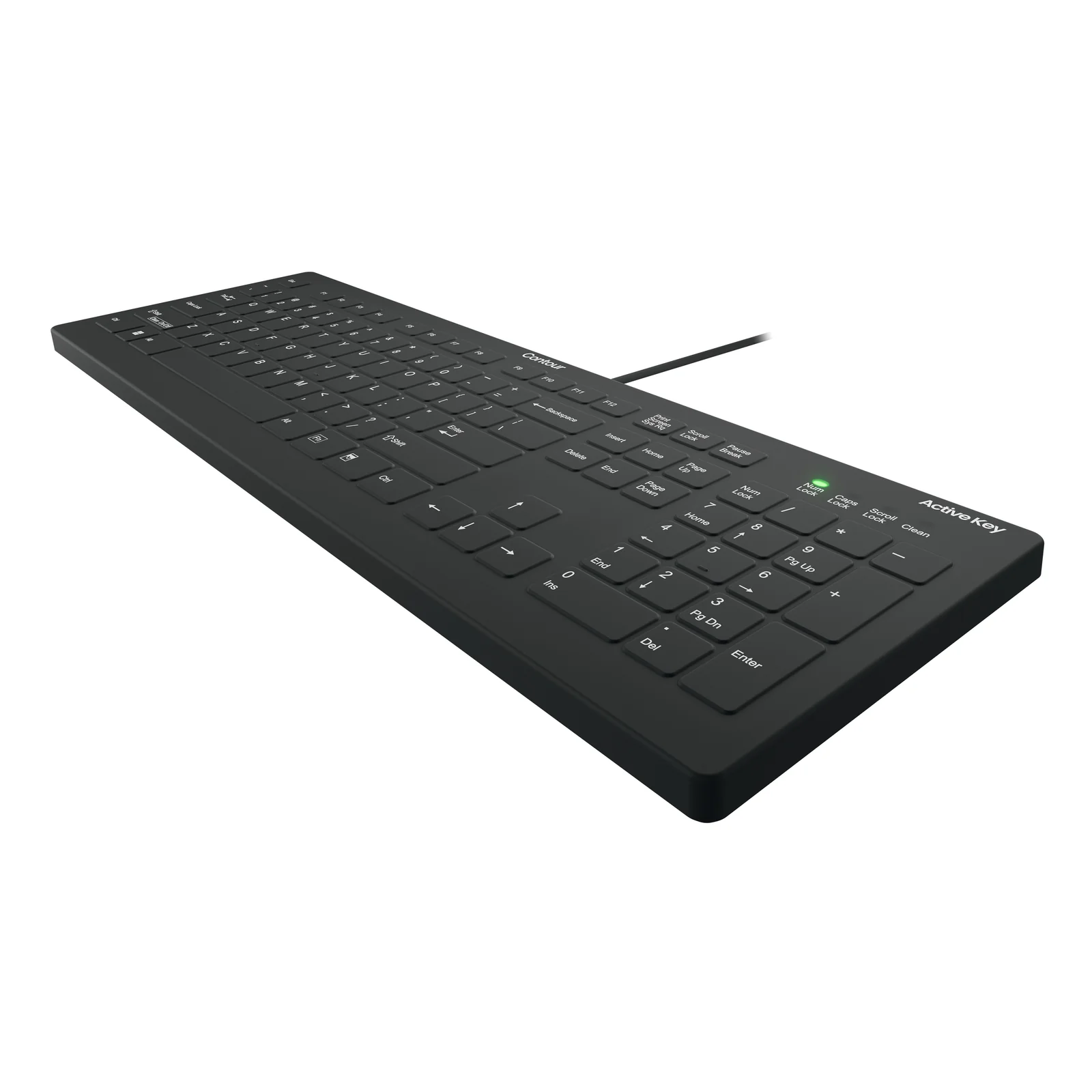 Contour Design Active Key AK-C8112 clavier Médical USB QWERTY Anglais américain Noir