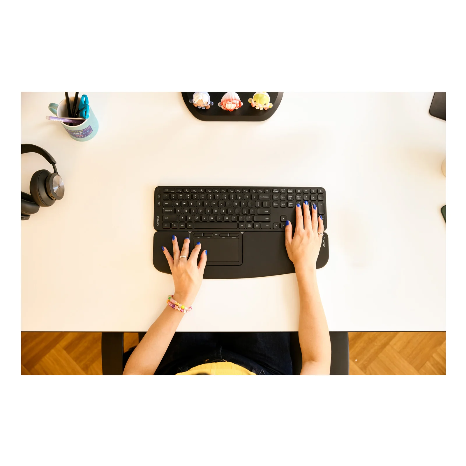 Contour Design Balance clavier Bureau RF sans fil + Bluetooth QWERTY Anglais américain Noir