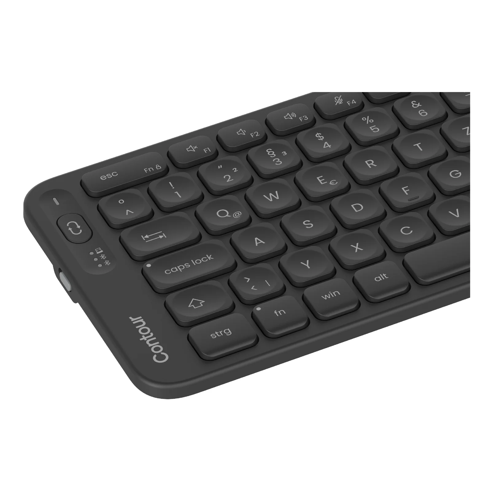 Contour Design Balance clavier Bureau RF sans fil + Bluetooth QWERTZ Allemand Noir