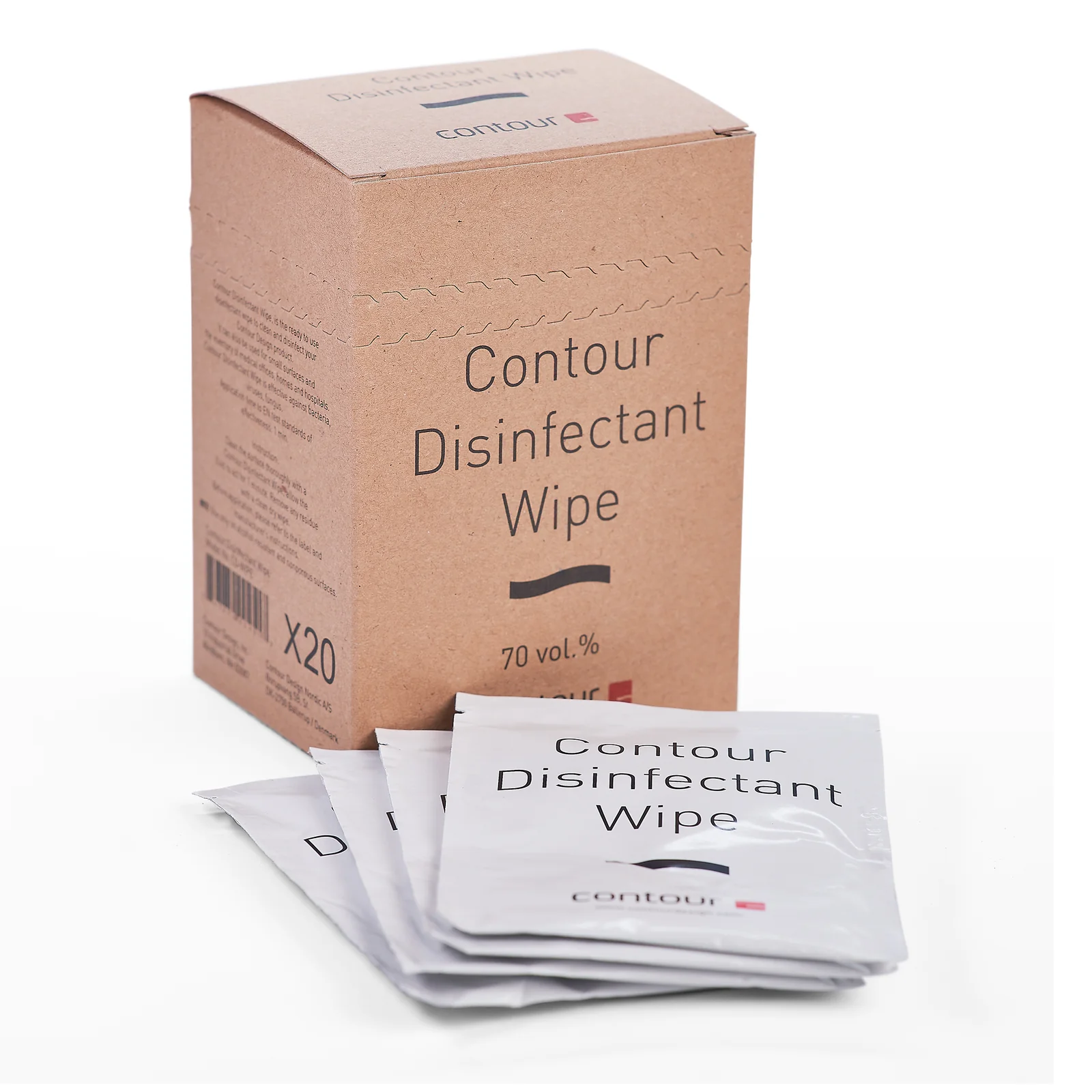 Contour Design Contour Disinfectant Wipe 20 pièce(s)