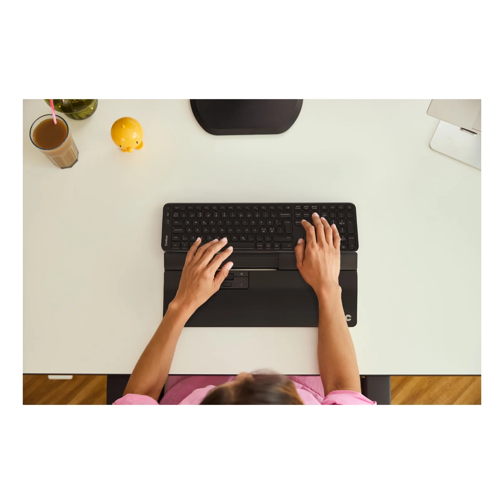 Contour Design SliderMouse Pro repose-poignets étendu en cuir végan sans fil