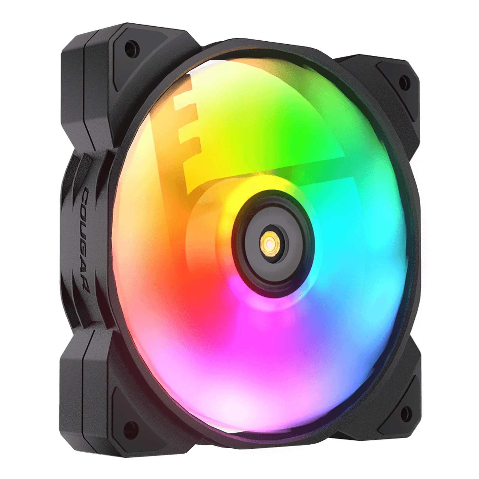 COUGAR CGR-CF-MHP12HB-RGB Boitier PC Refroidisseur d'air 12 cm Noir, Blanc 1 pièce(s)