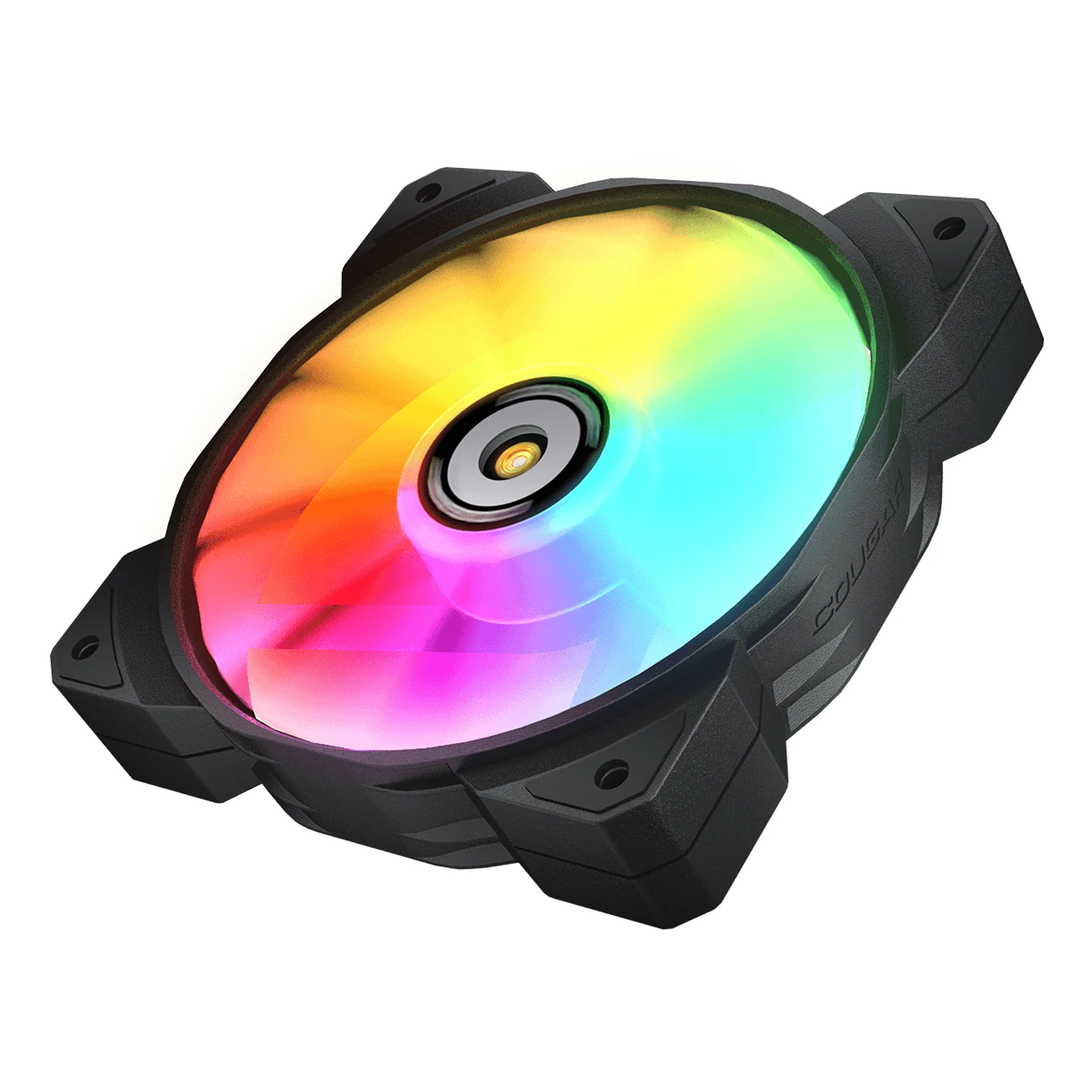 COUGAR CGR-CF-MHP12HB-RGB Boitier PC Refroidisseur d'air 12 cm Noir, Blanc 1 pièce(s)