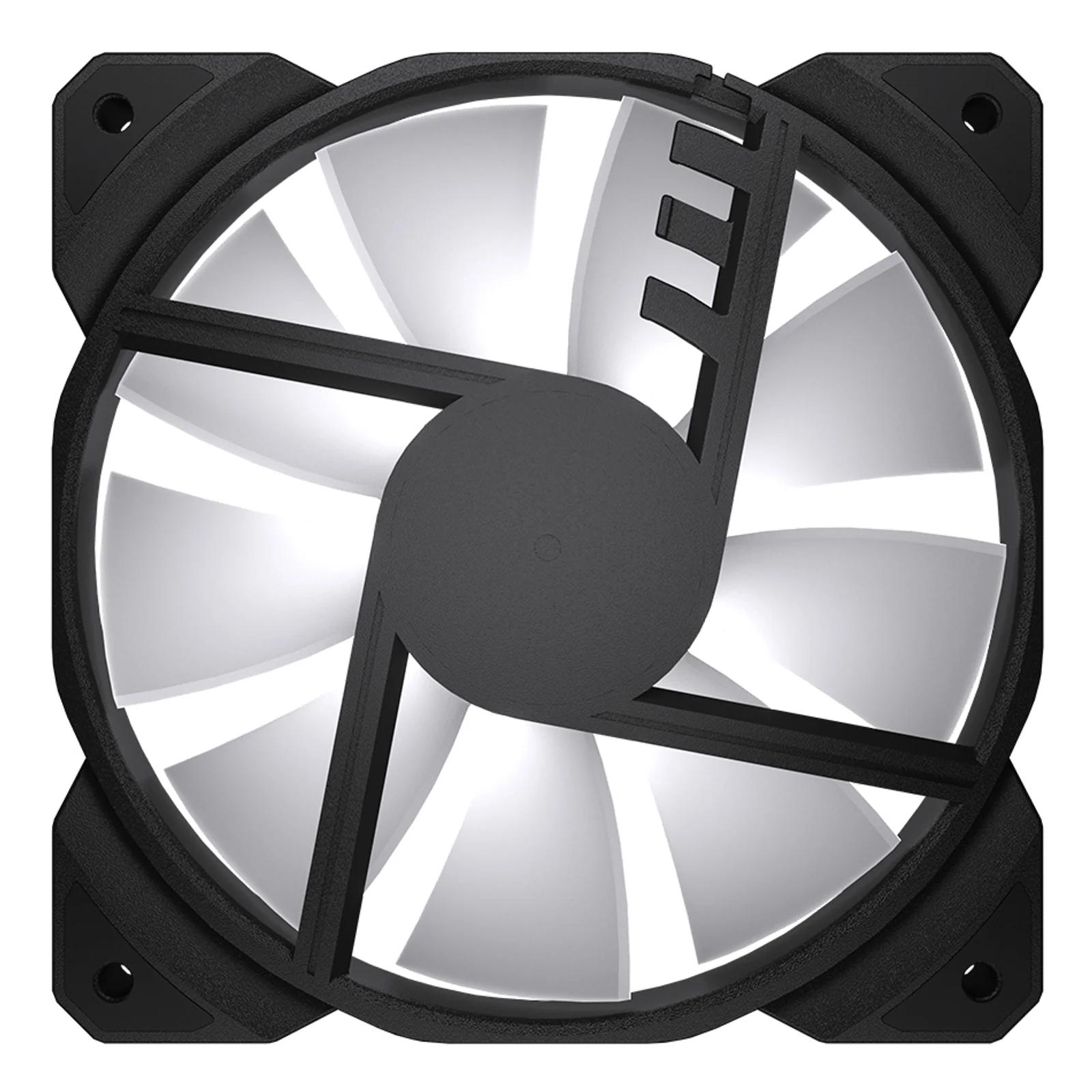 COUGAR CGR-CF-MHP12HB-RGB Boitier PC Refroidisseur d'air 12 cm Noir, Blanc 1 pièce(s)