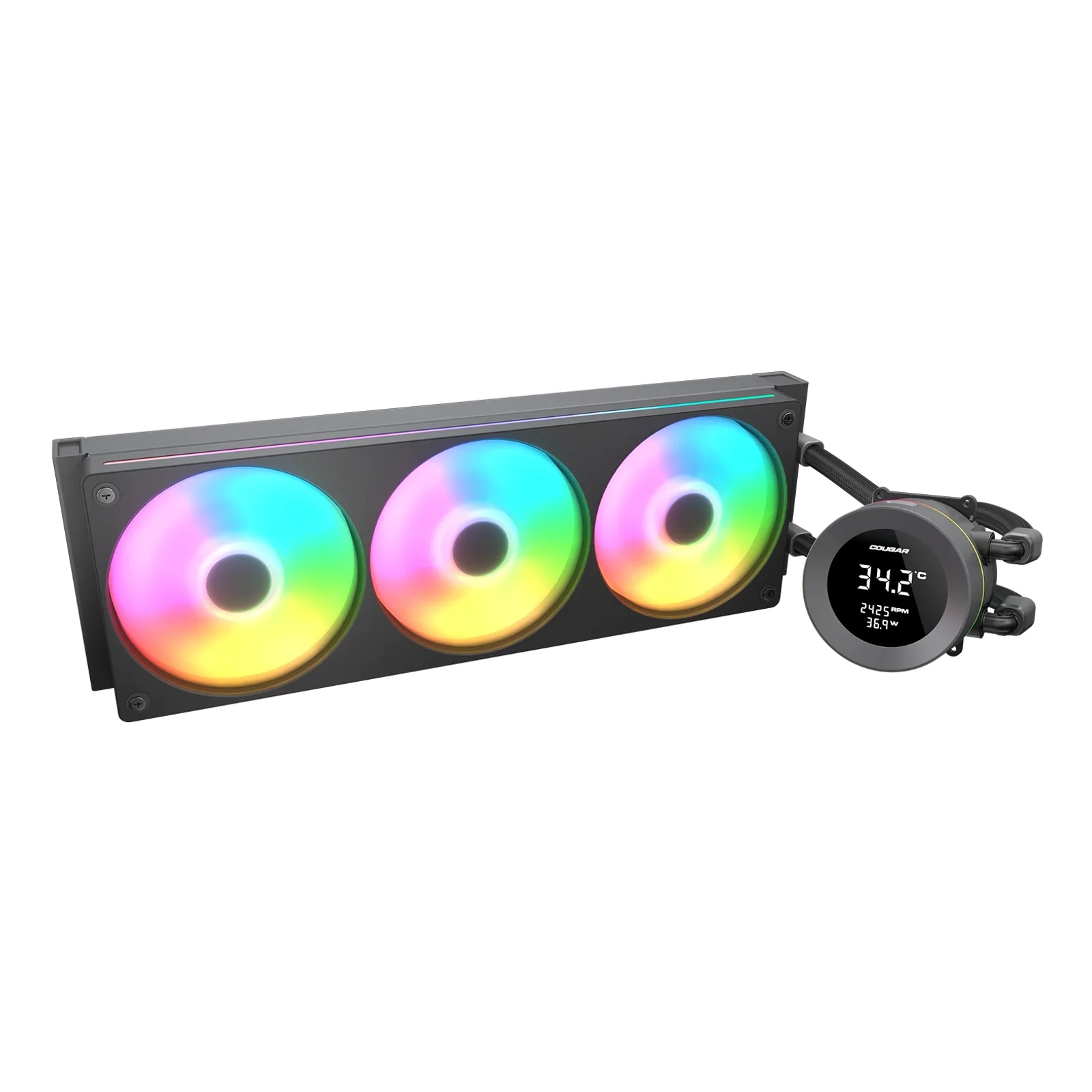 COUGAR CGR-PSDVARGB-B-360 Processeur Refroidisseur de liquide tout-en-un 12 cm Noir