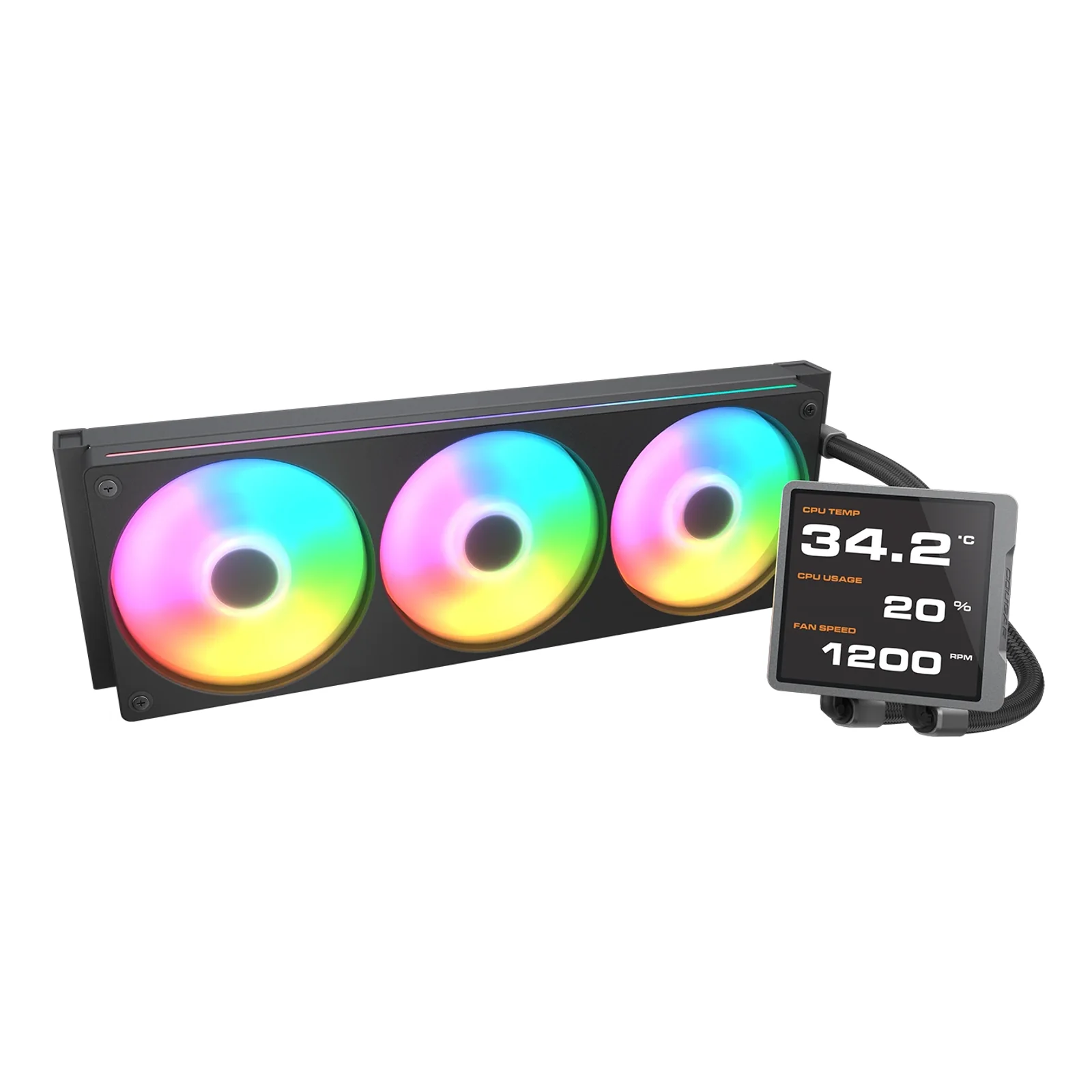 COUGAR CGR-PSDVPRGB-B-360 Processeur Refroidisseur de liquide tout-en-un 12 cm Noir