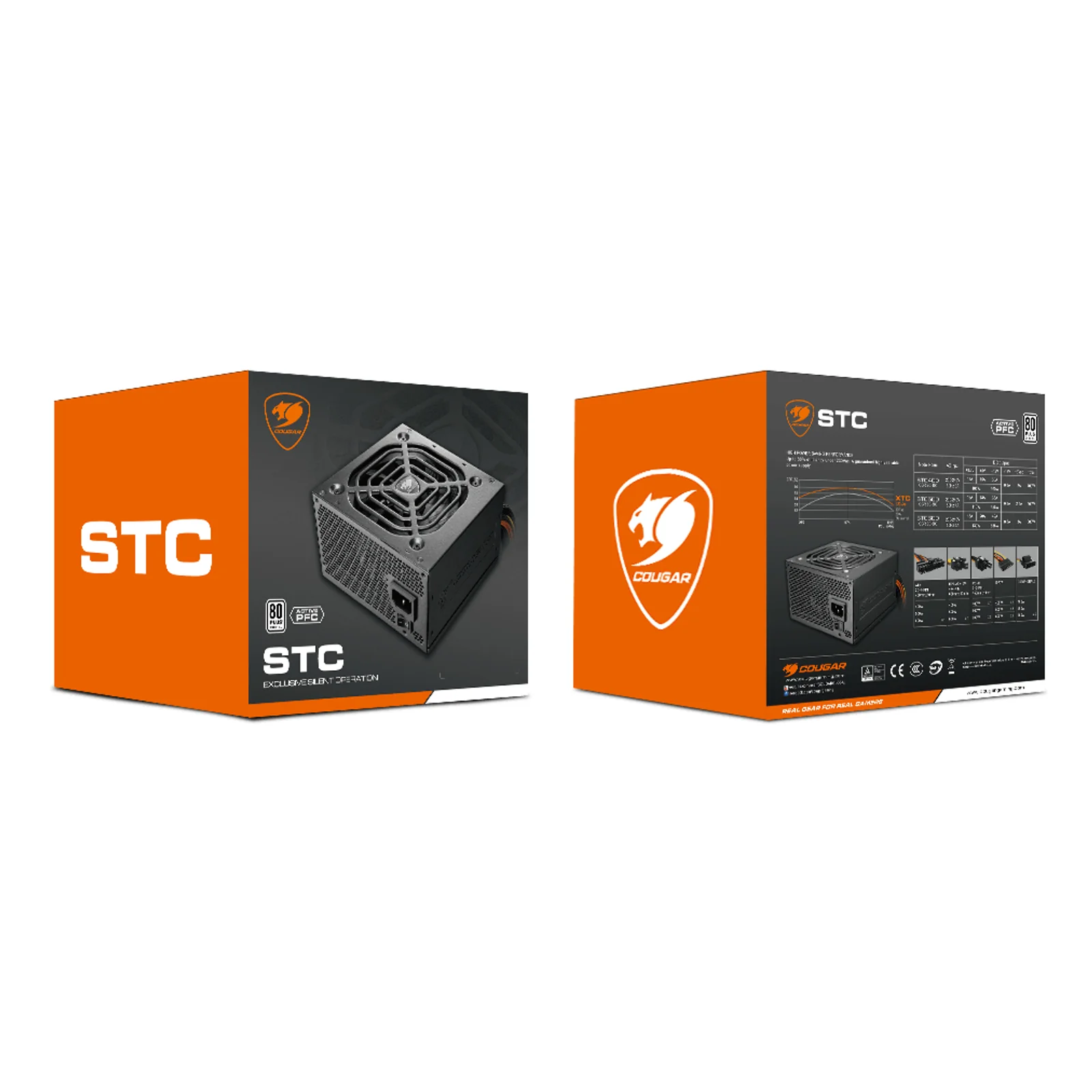 COUGAR CGR-STC600 unité d'alimentation d'énergie 600 W 20+4 pin ATX Noir