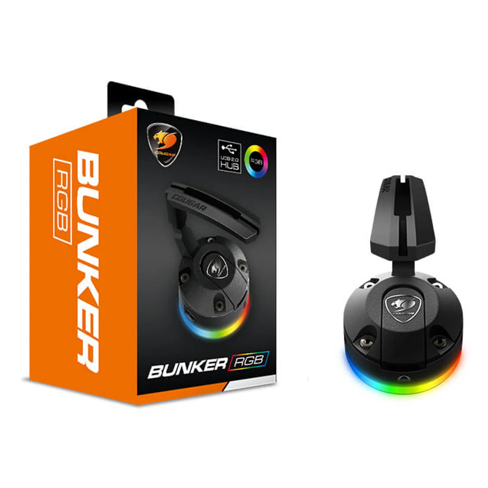 COUGAR CGR-XXNB-HS1RGB Support passif Casque Noir