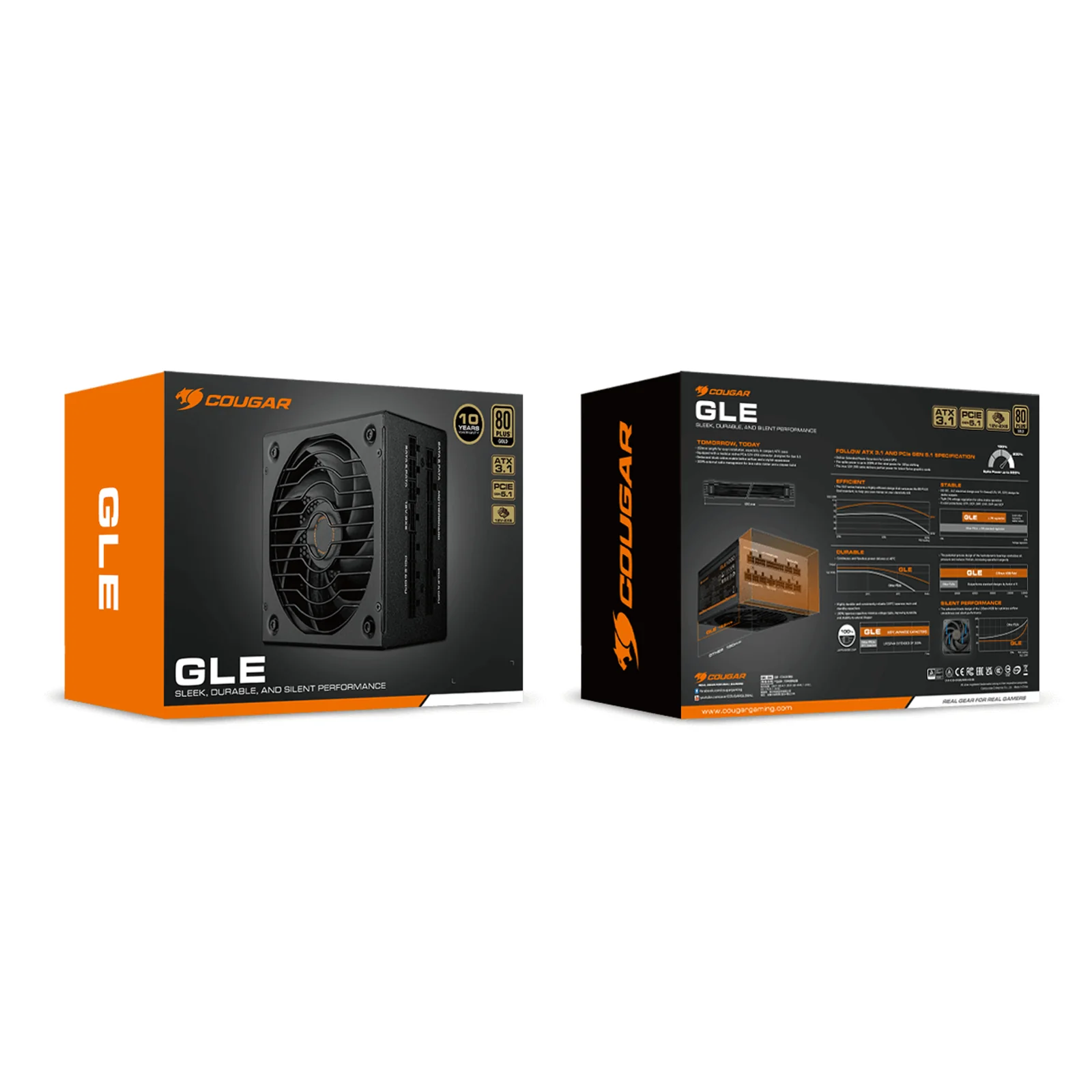 COUGAR CGRGLE-1200 unité d'alimentation d'énergie 1200 W 20+4 pin ATX ATX Noir